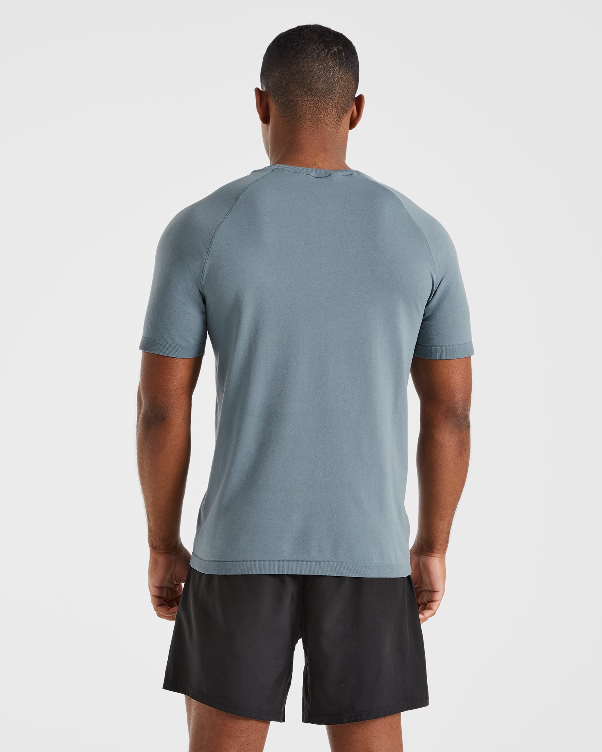 Ascend Seamless T Shirt - Slate Blue