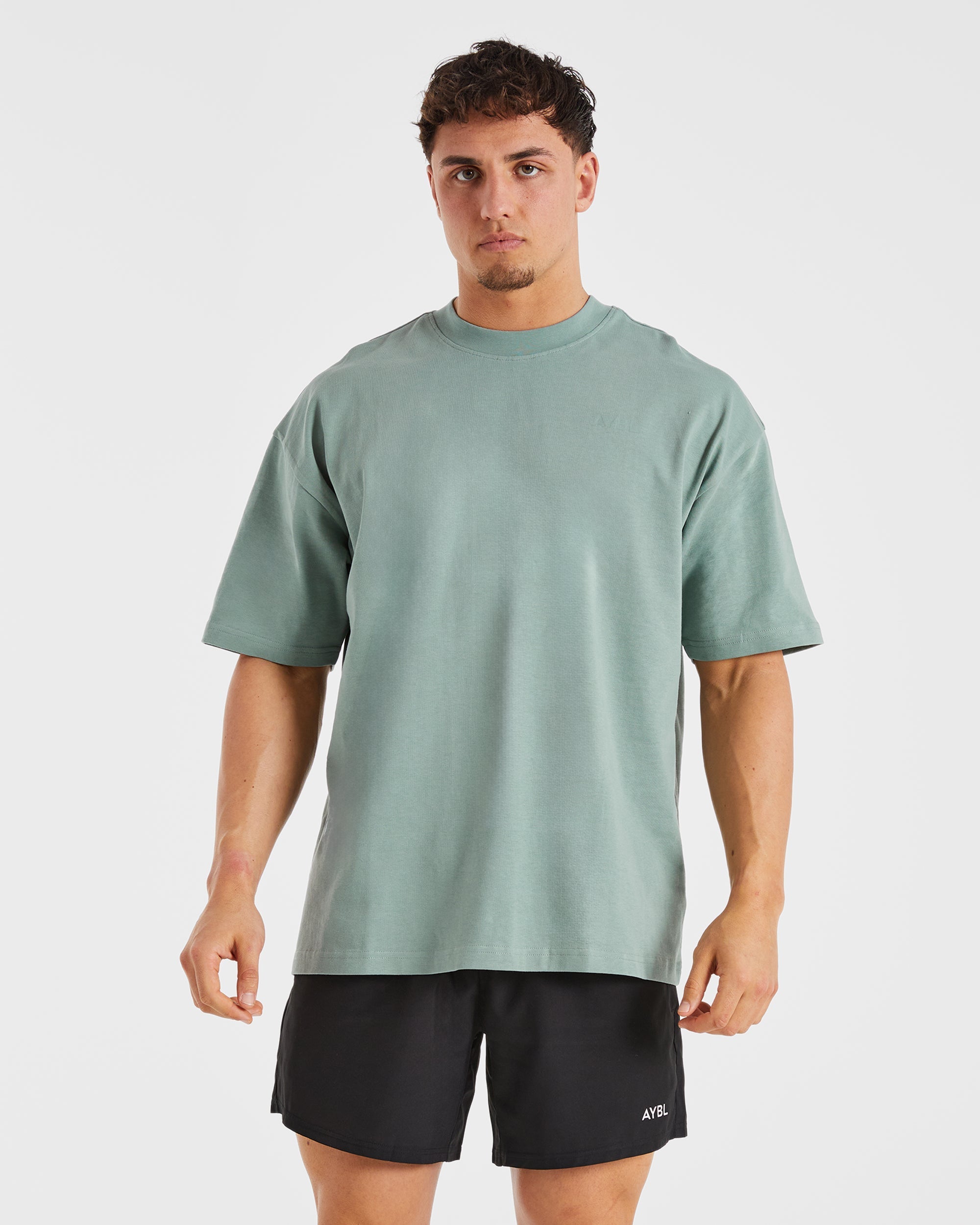 Essential Oversized T Shirt - Slate Green