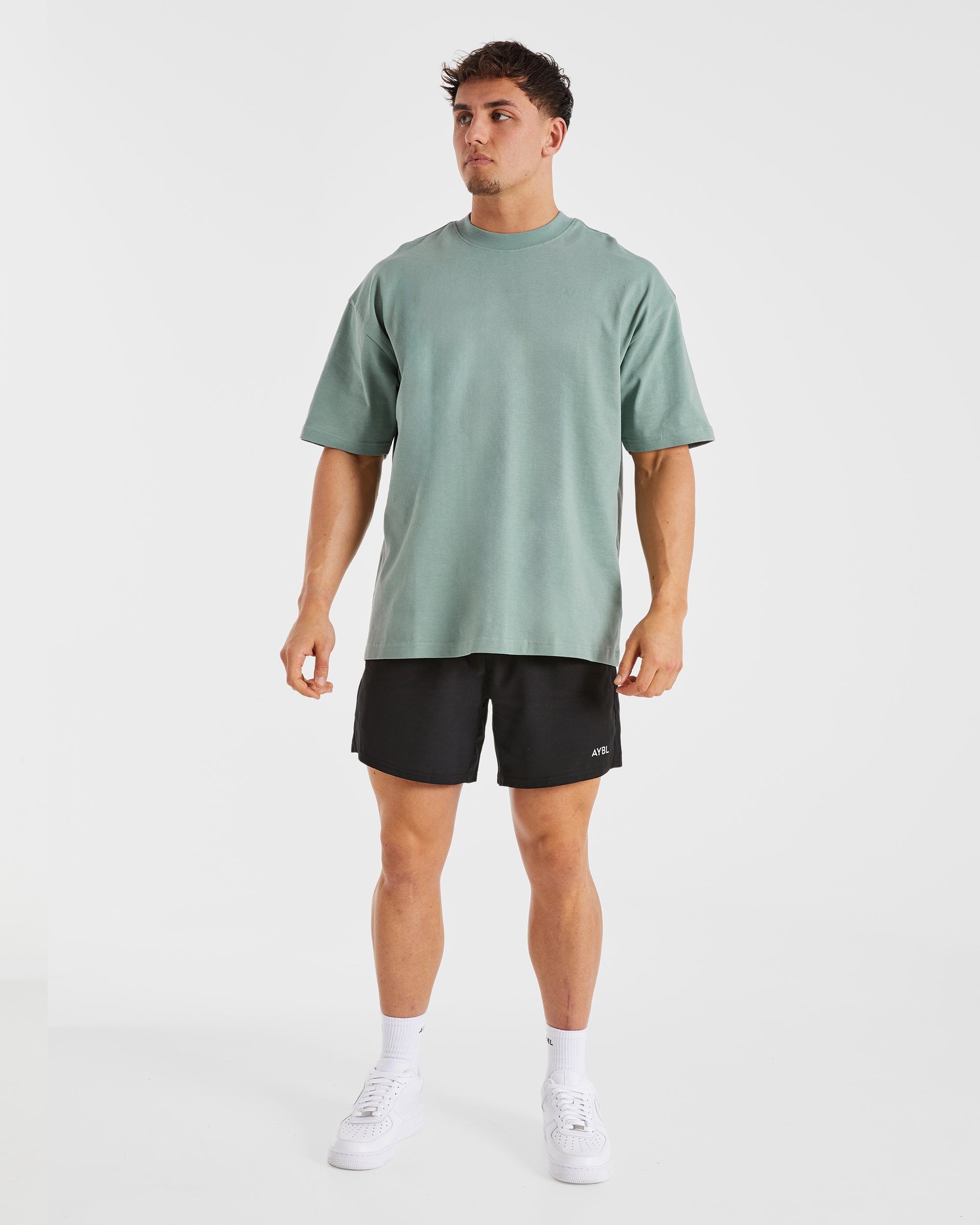 Essential Oversized T Shirt - Slate Green