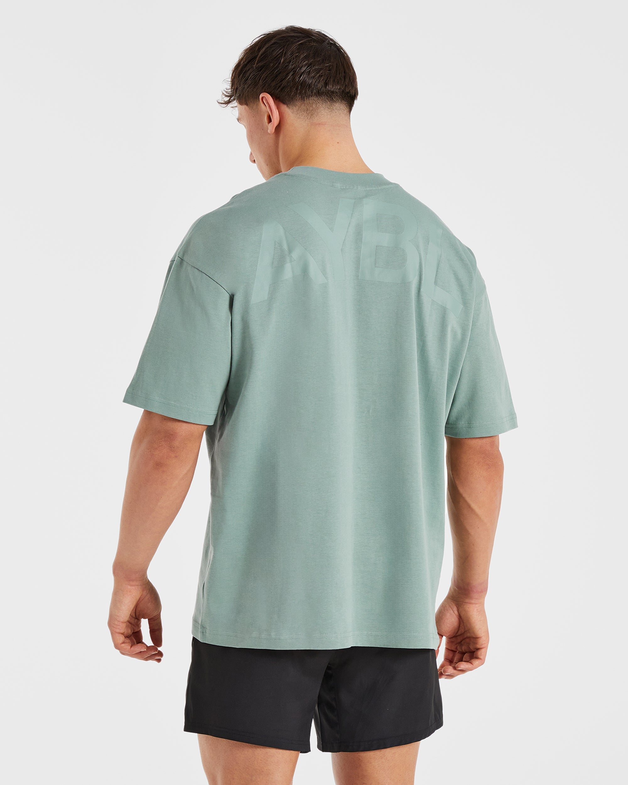 Essential Oversized T Shirt - Slate Green