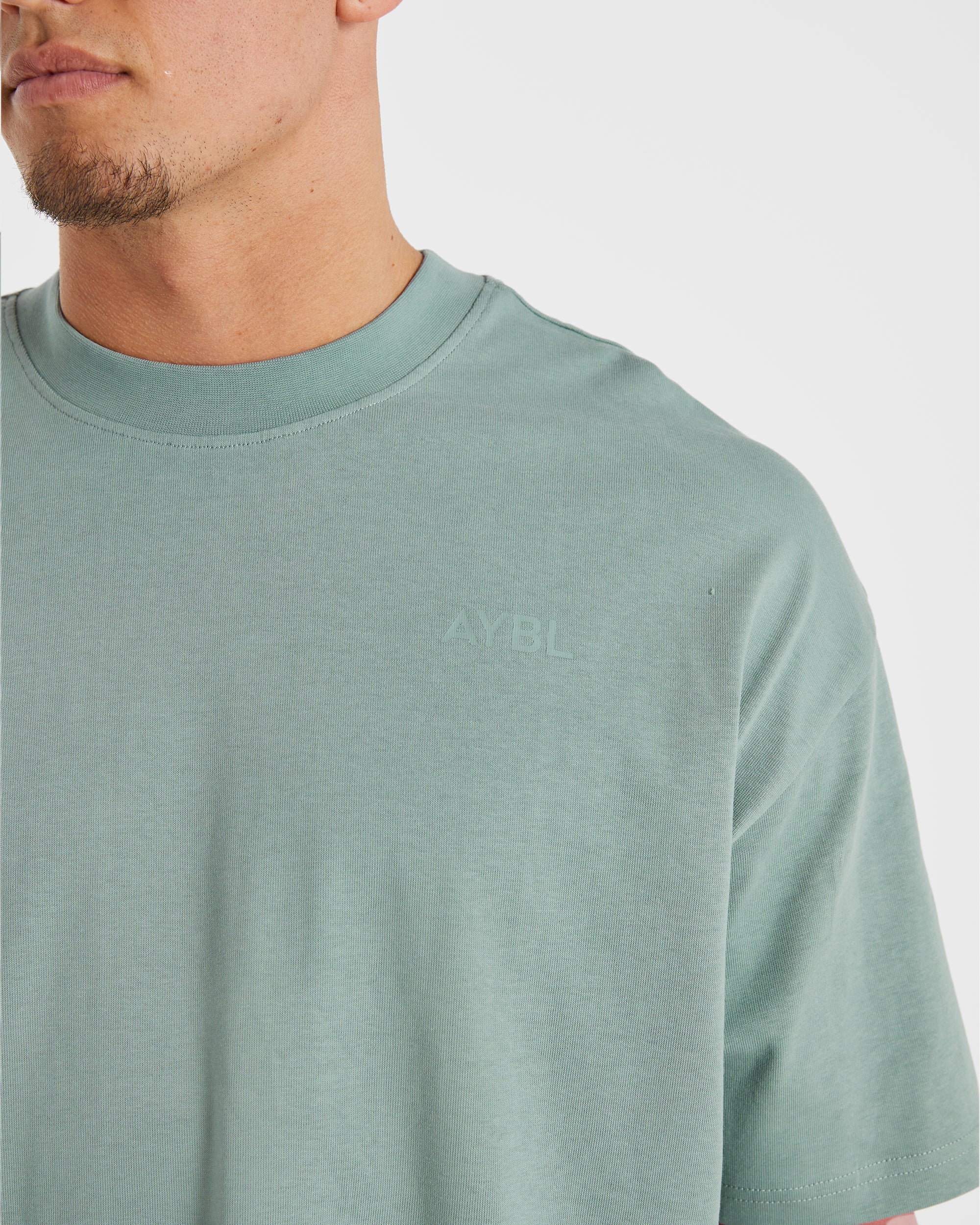 Essential Oversized T Shirt - Slate Green