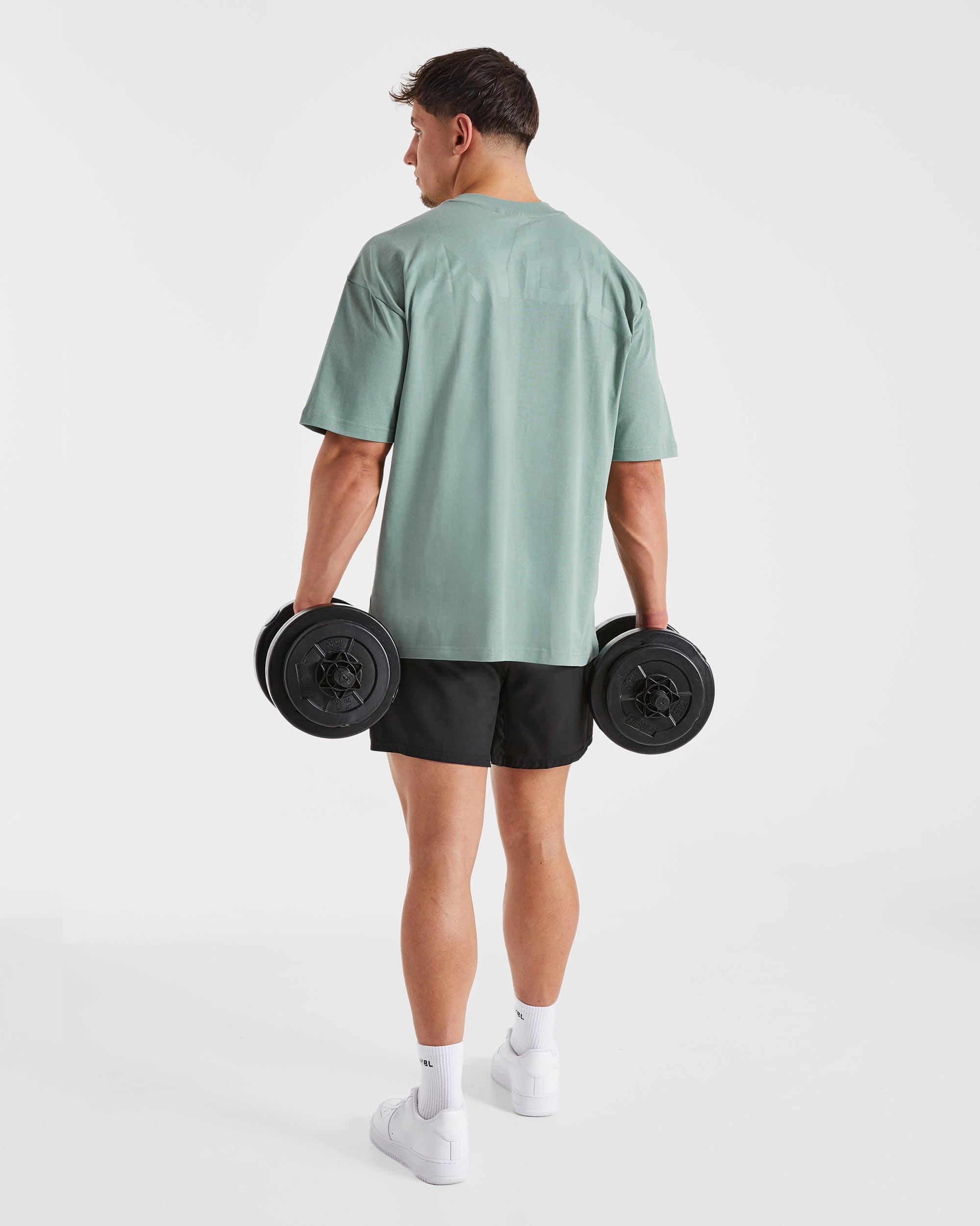 Essential Oversized T Shirt - Slate Green