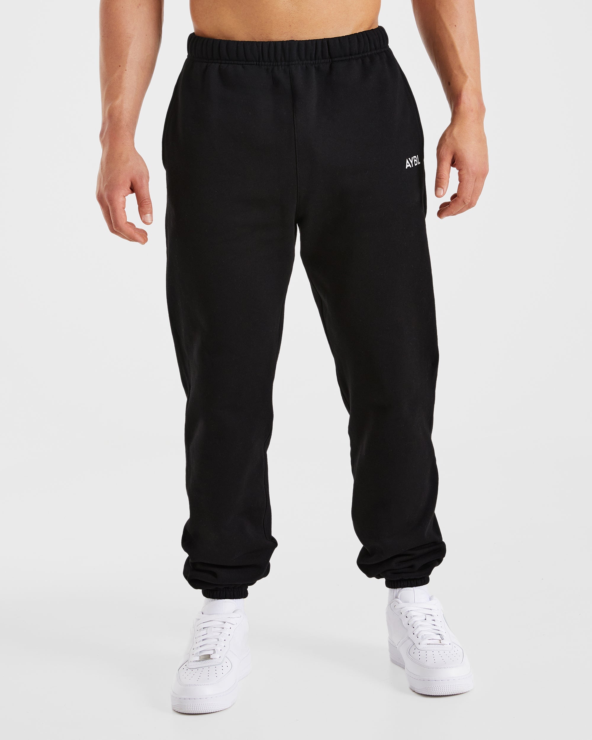 Pantalon de jogging oversize essentiel - Noir