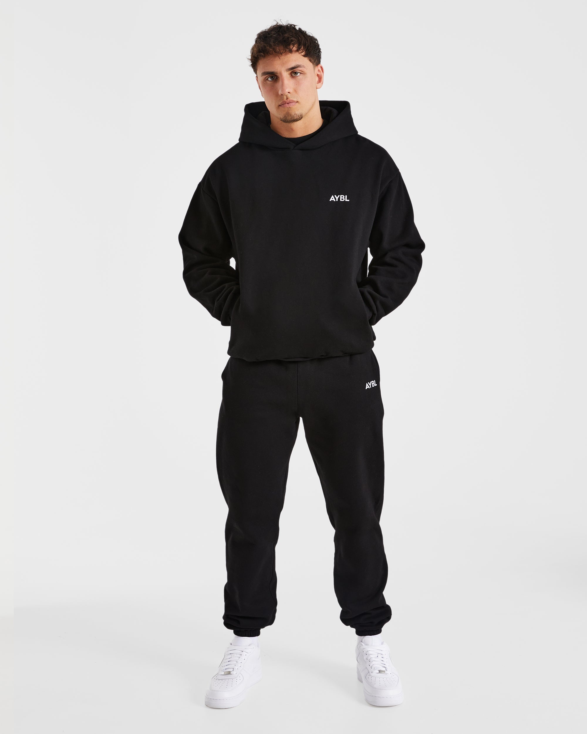 Essential Oversized Hoodie - Black