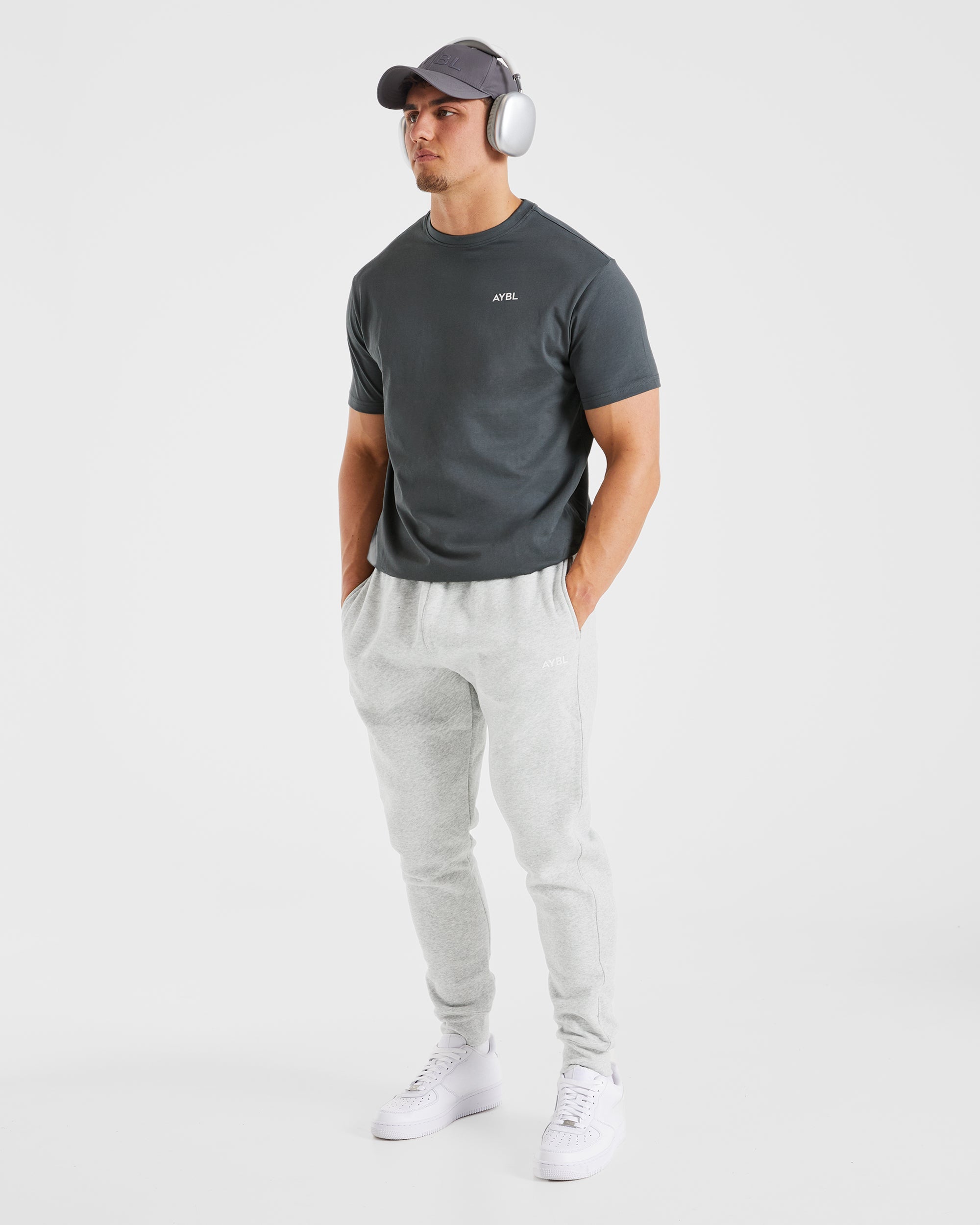 Pantalon de jogging essentiel - Gris chiné