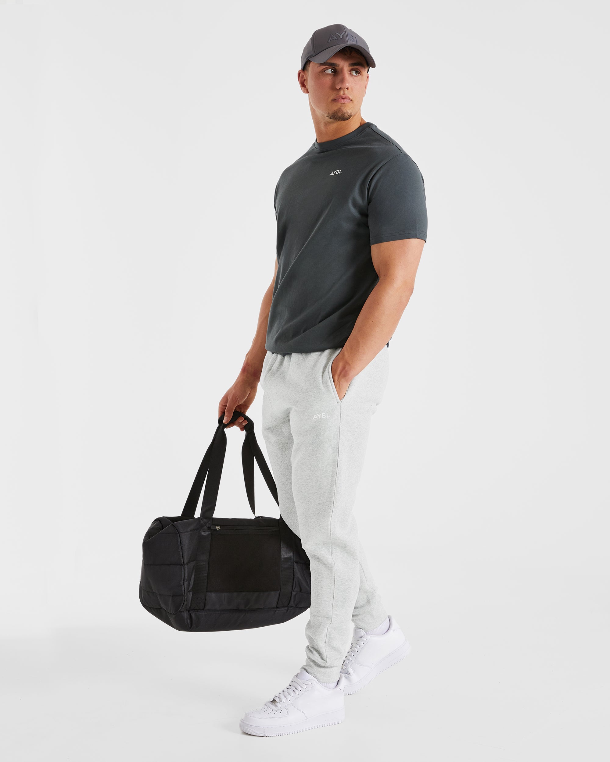 Essential Joggers – Grau meliert