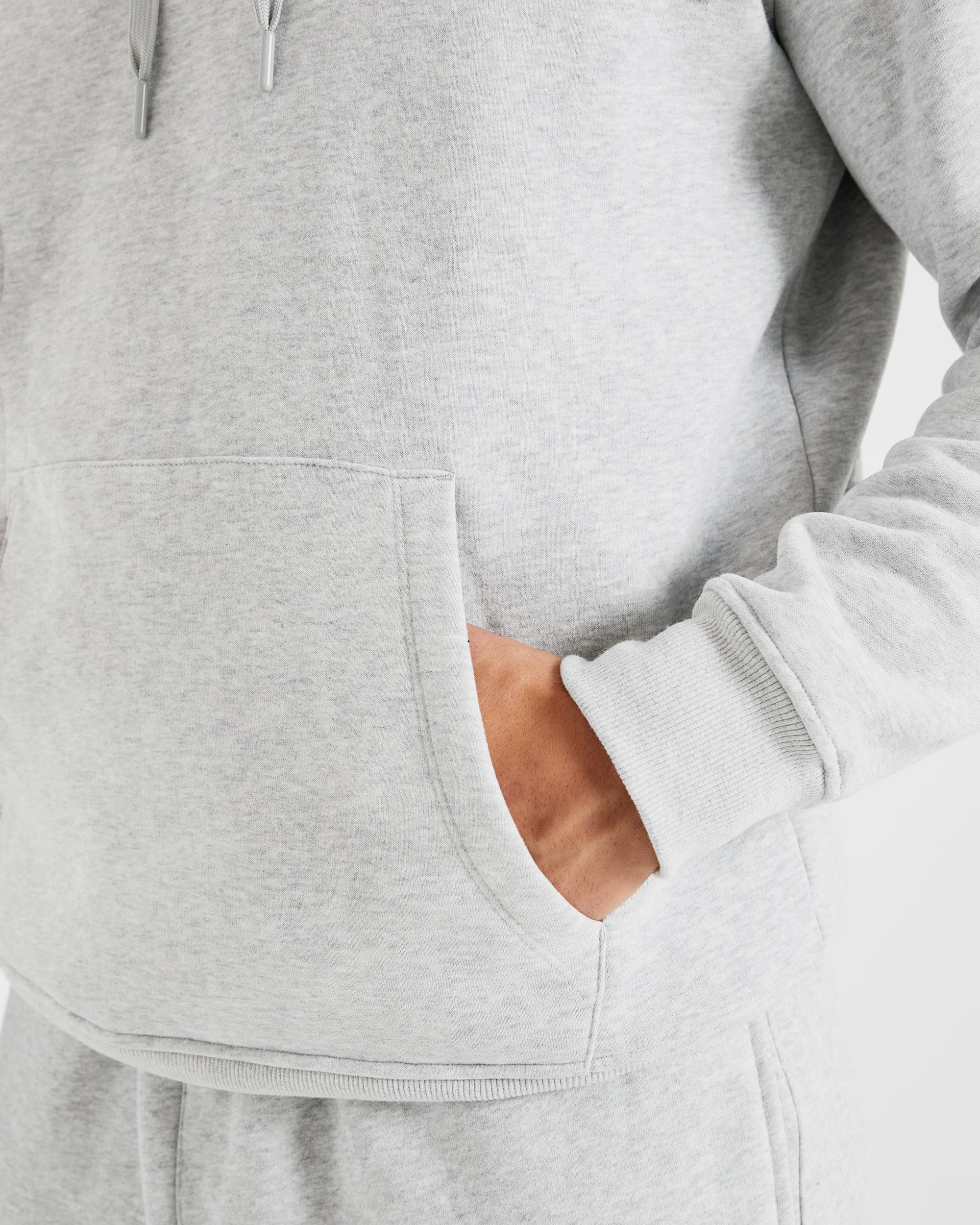 Essential Hoodie – Grau meliert