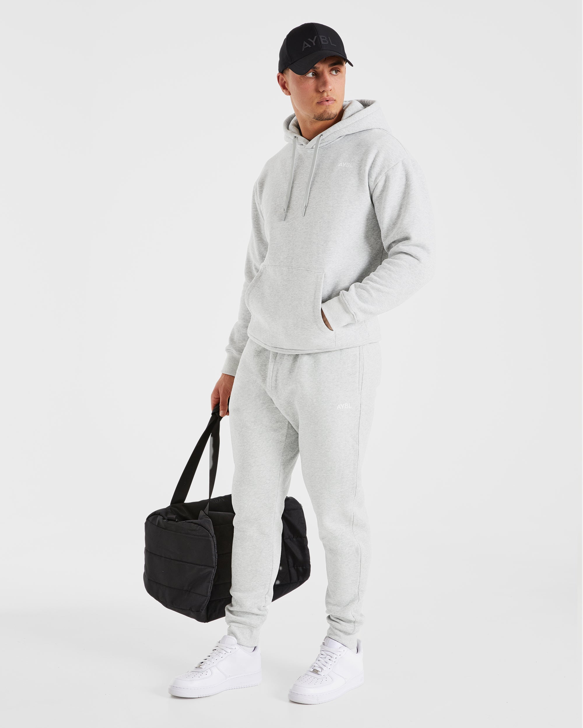 Essential Hoodie – Grau meliert