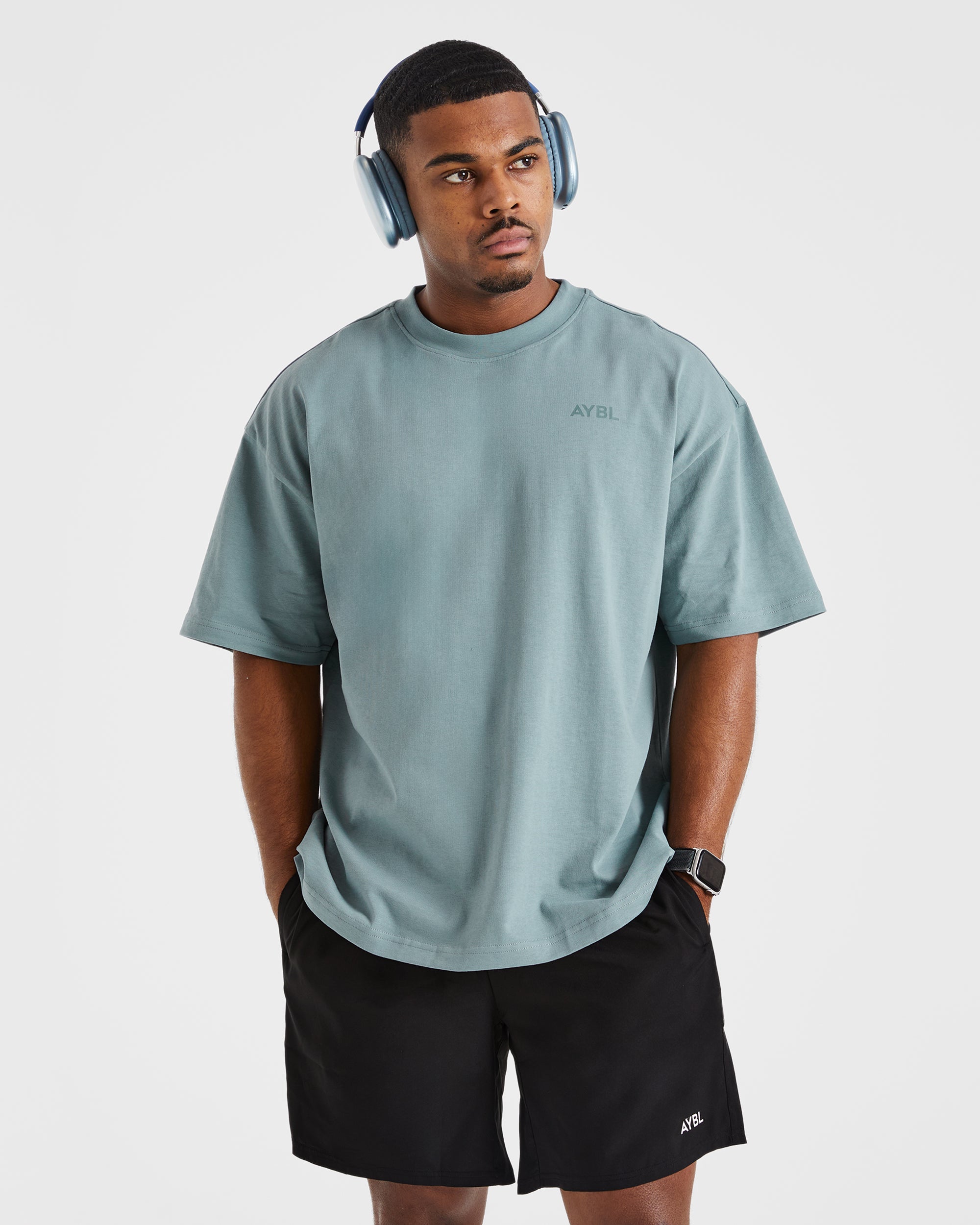 Essential Oversized T Shirt - Ocean Mist