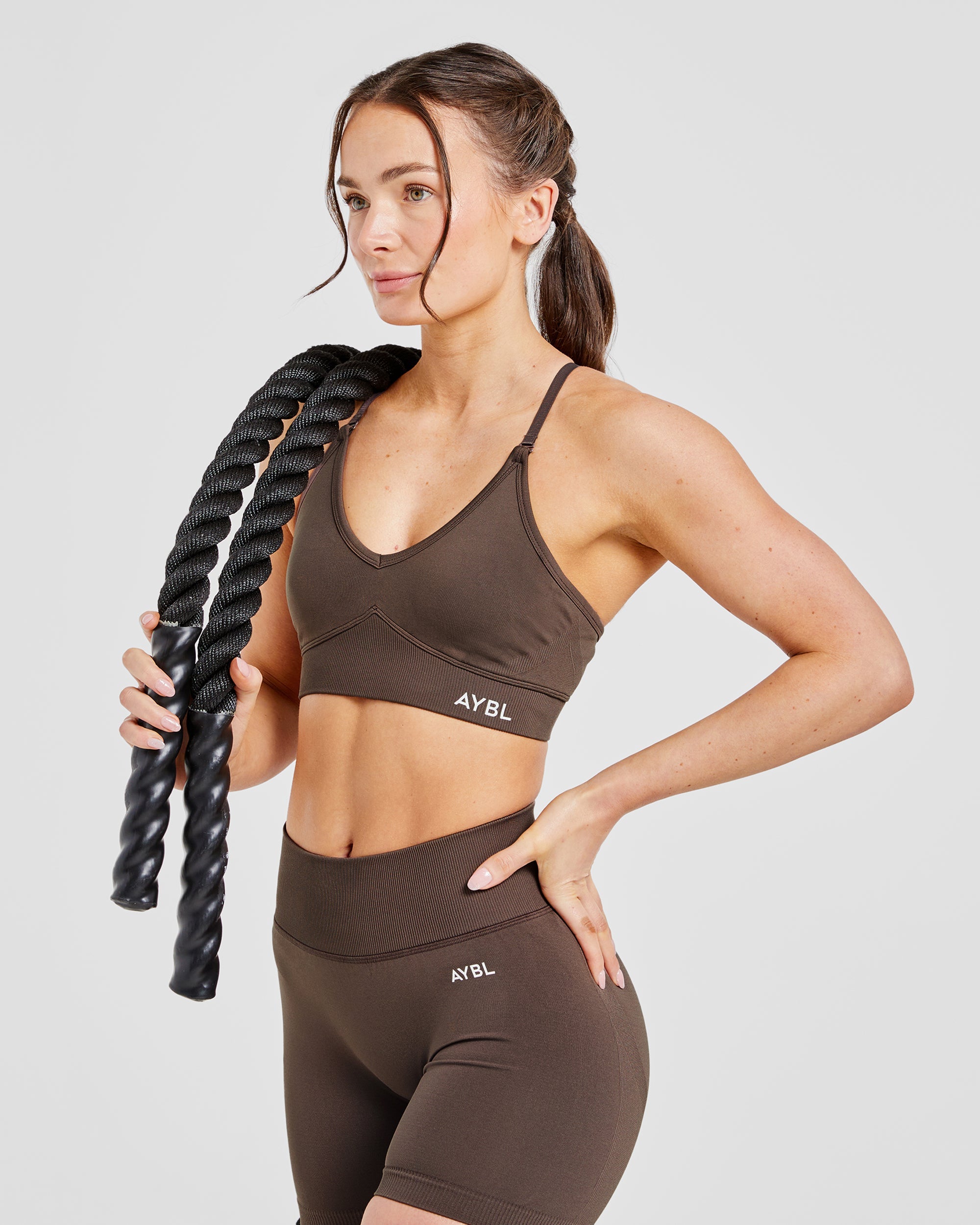 Adapt Seamless Sports Bra - Brown