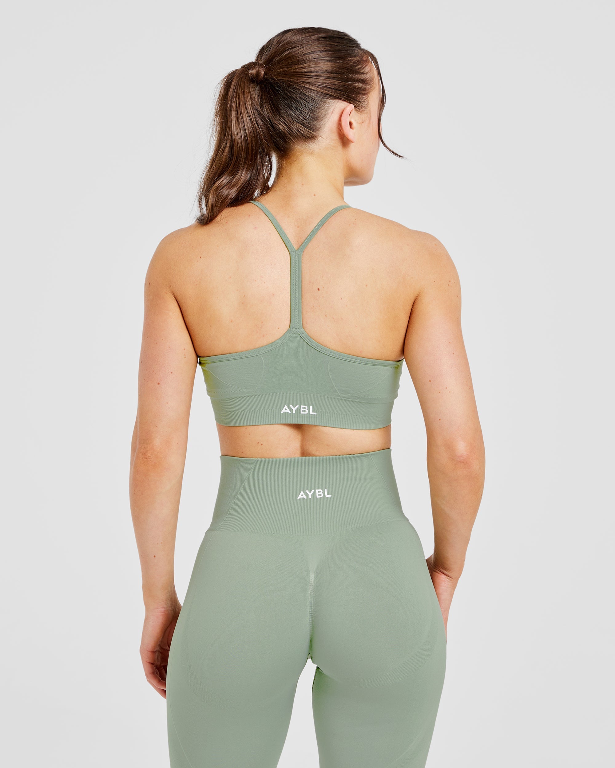 Empower Seamless Sports Bra - Grove Green