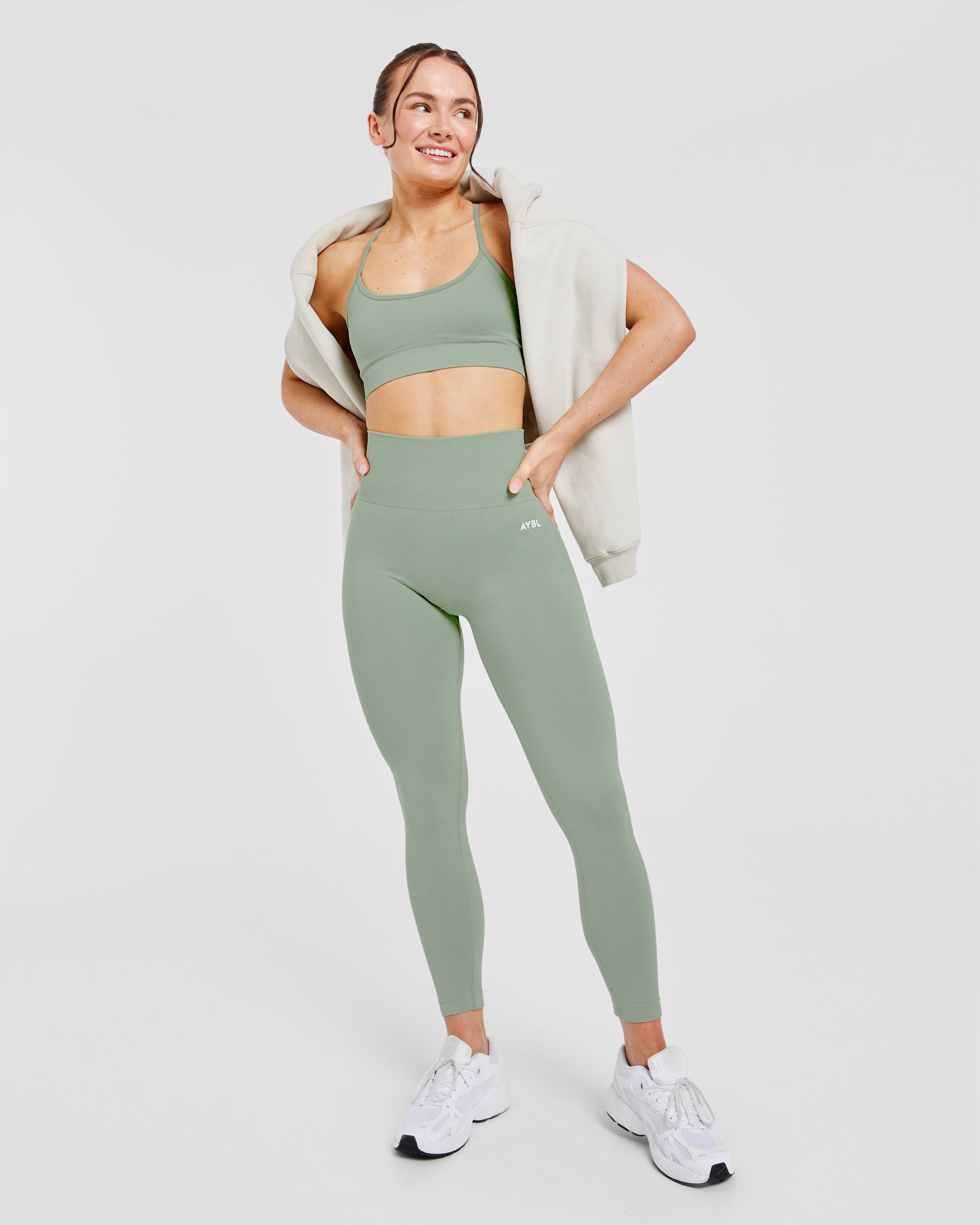 Empower Seamless Leggings - Grove Green