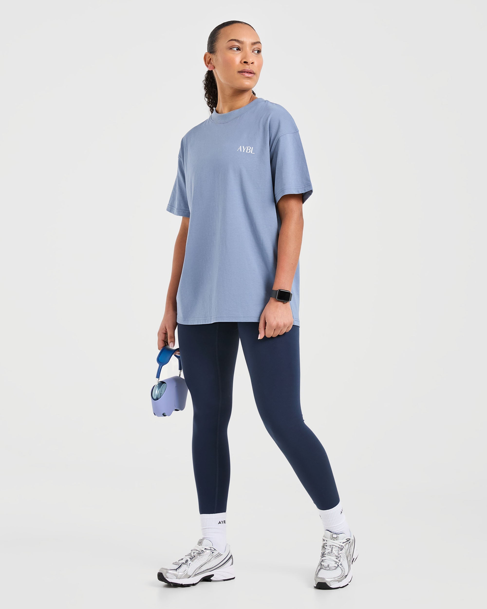 Strength Club Oversized T Shirt - Blue