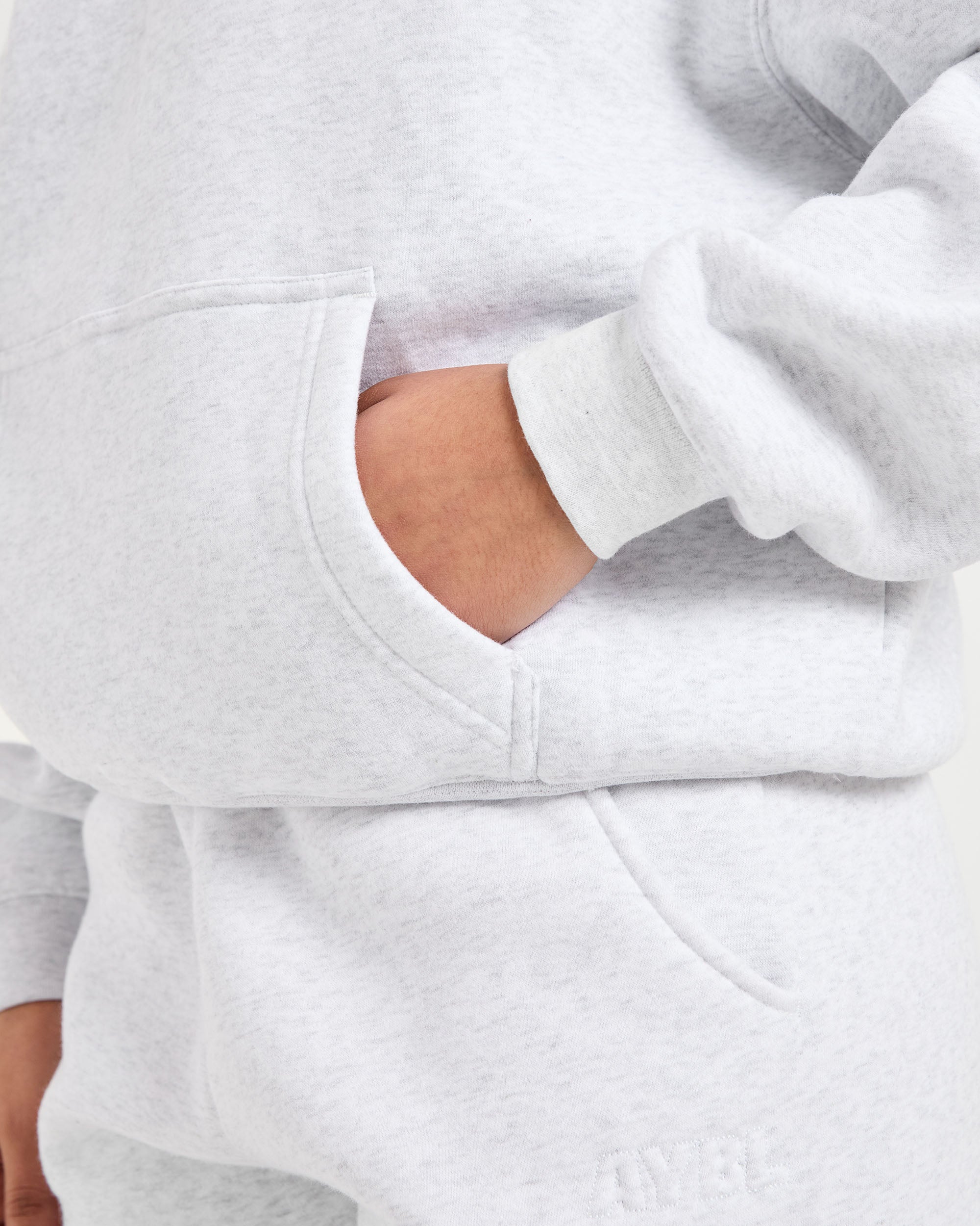 Classic Plush Oversized Hoodie - Heather Grey