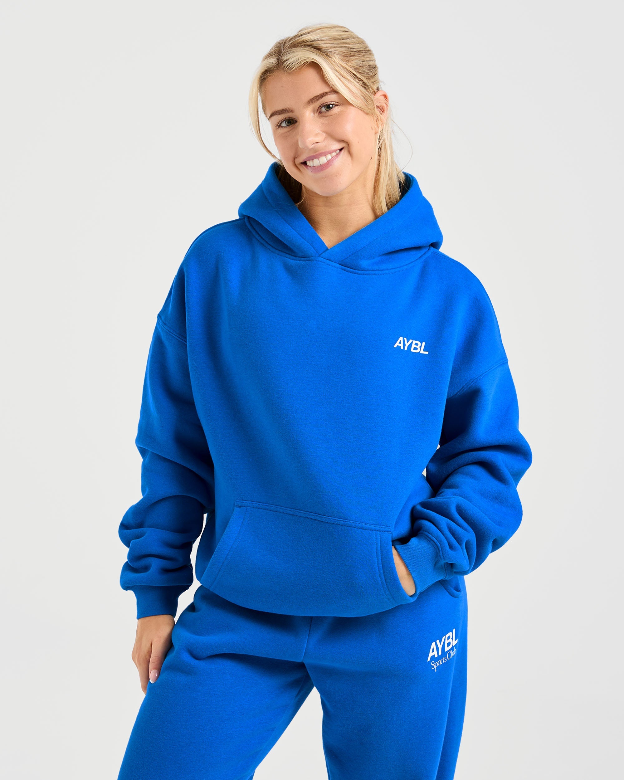 AYBL Sports Club Oversized Hoodie - Cobalt