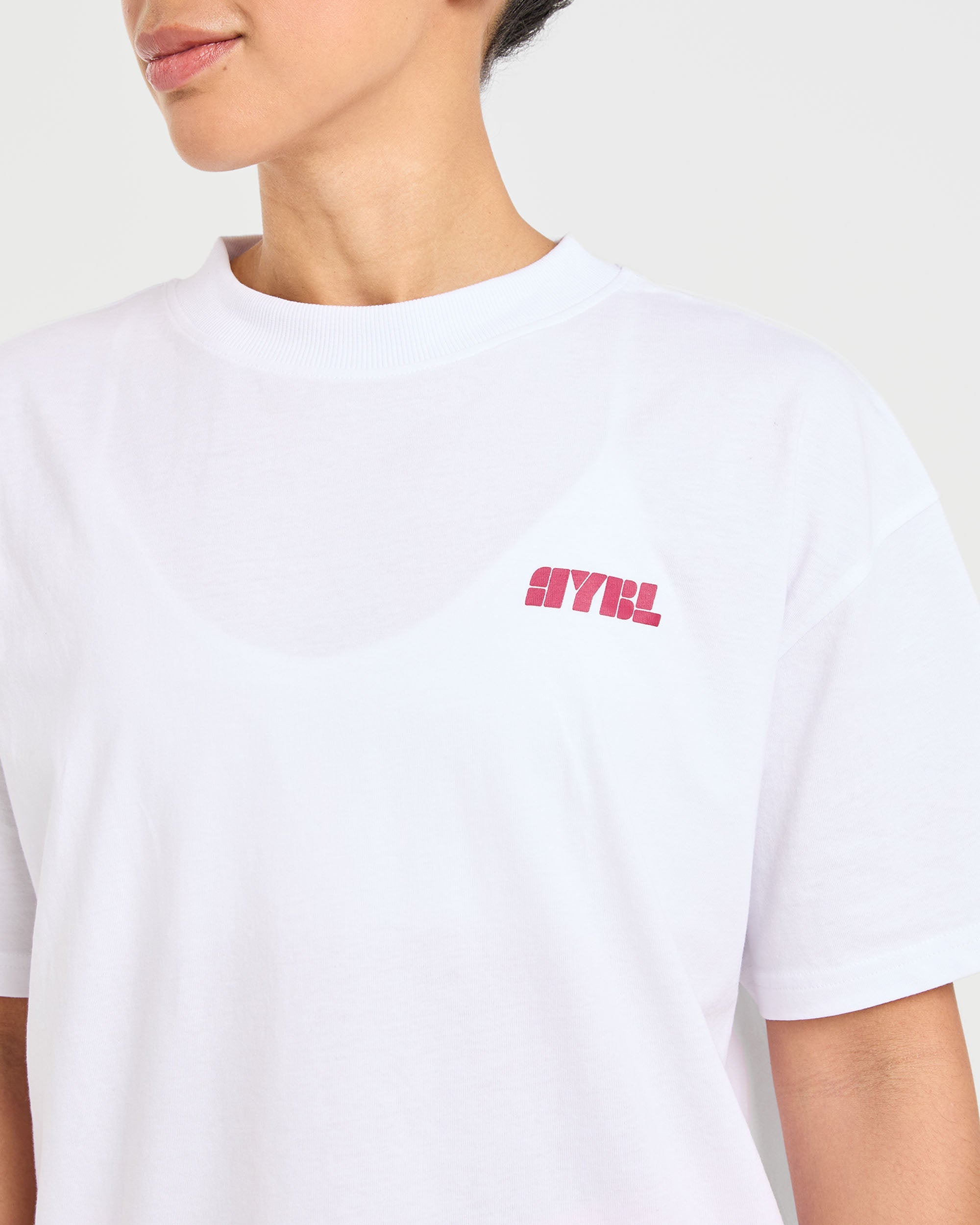 Athletics Retro Oversized T Shirt  - White