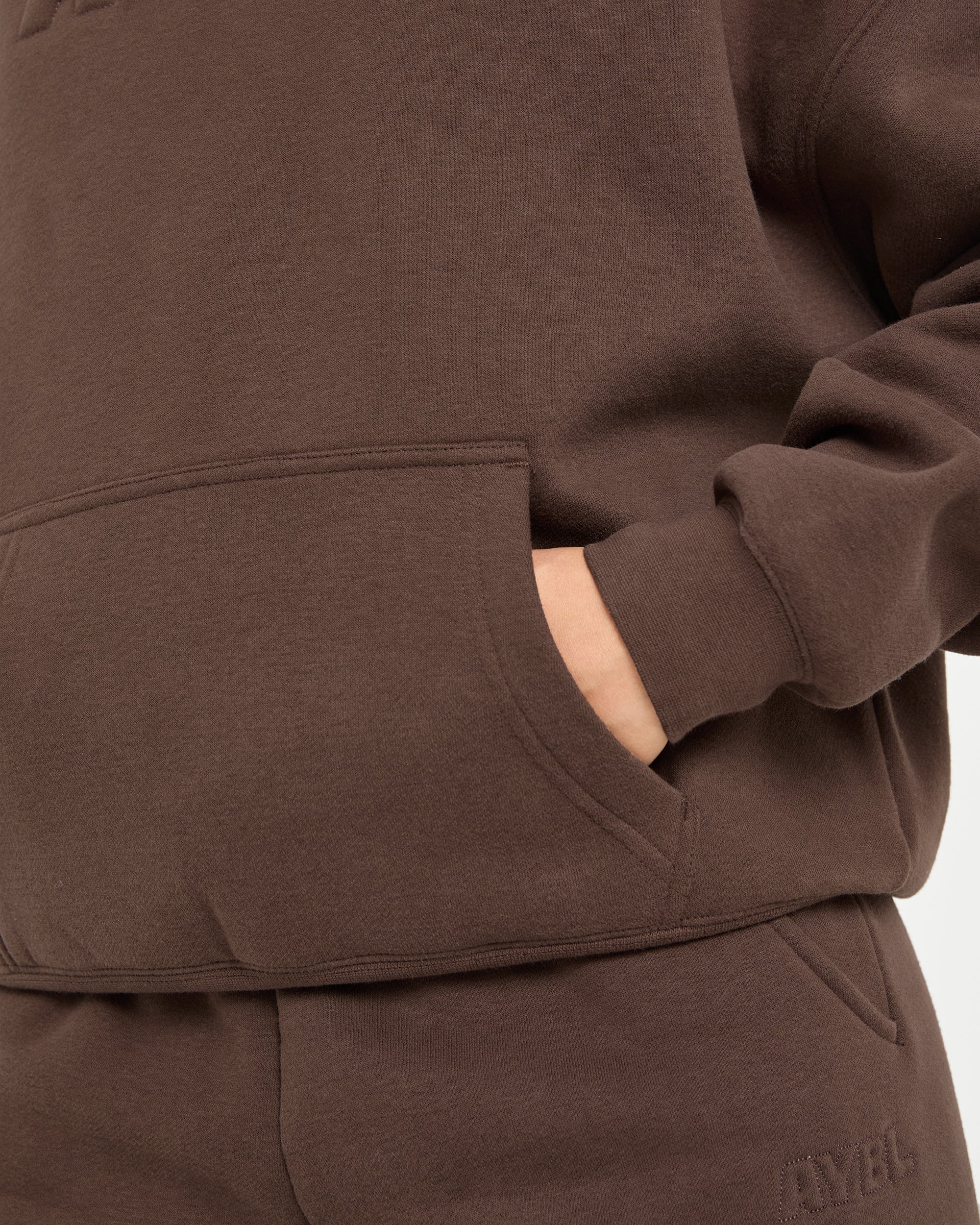 Classic Plush Oversized Hoodie - Brown