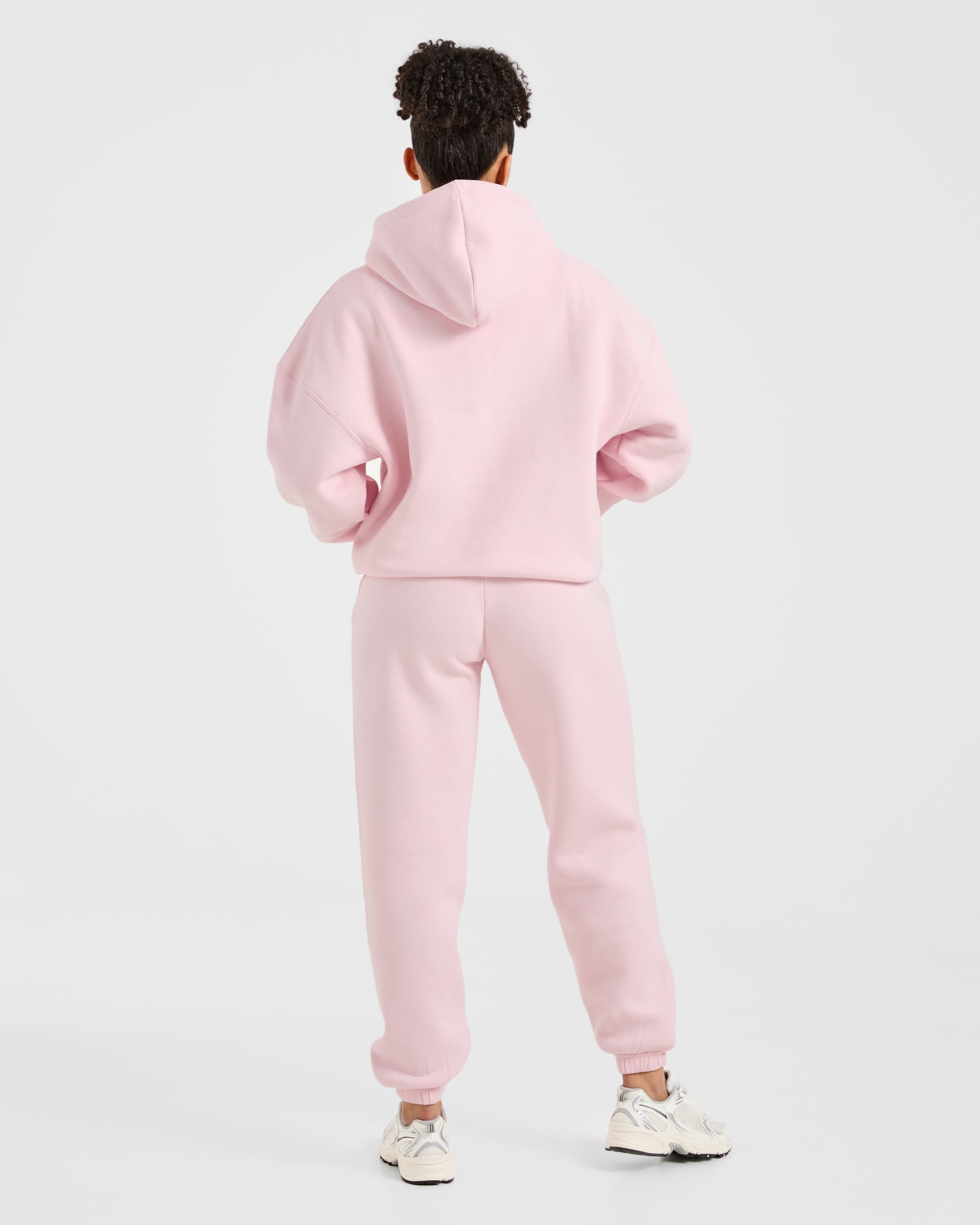 Classic Plush Oversized Hoodie - Pastel Pink