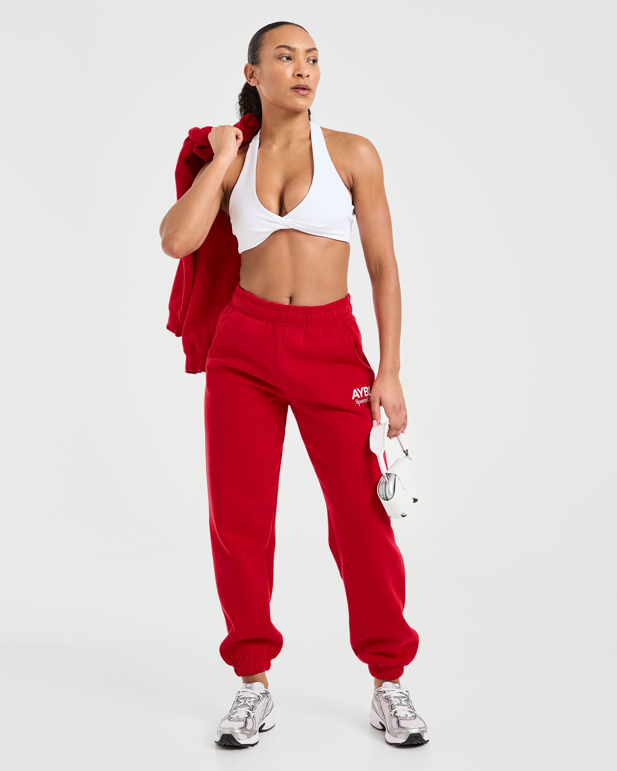 AYBL Sports Club Oversized Joggers - True Red