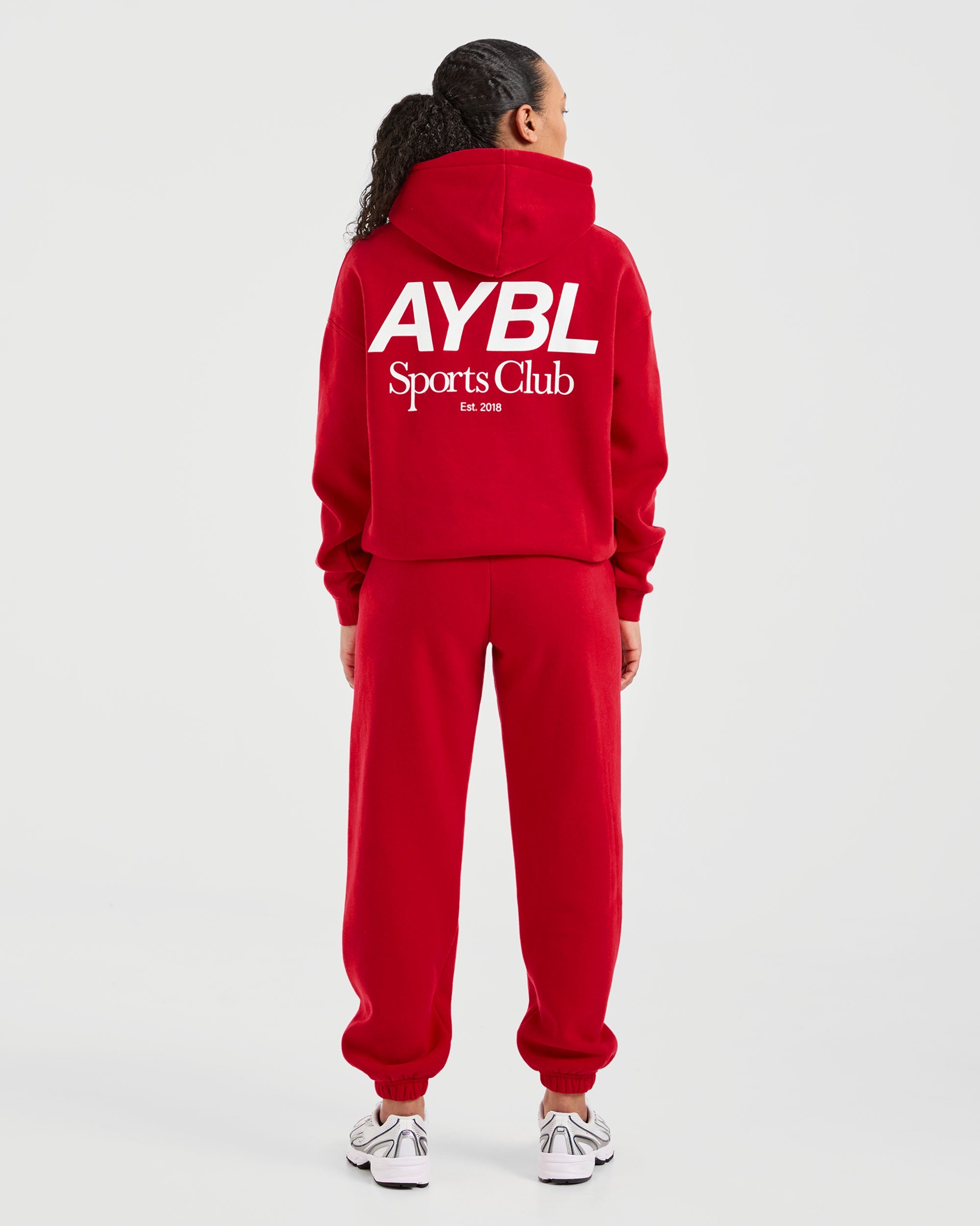 AYBL Sports Club Oversized Hoodie - True Red