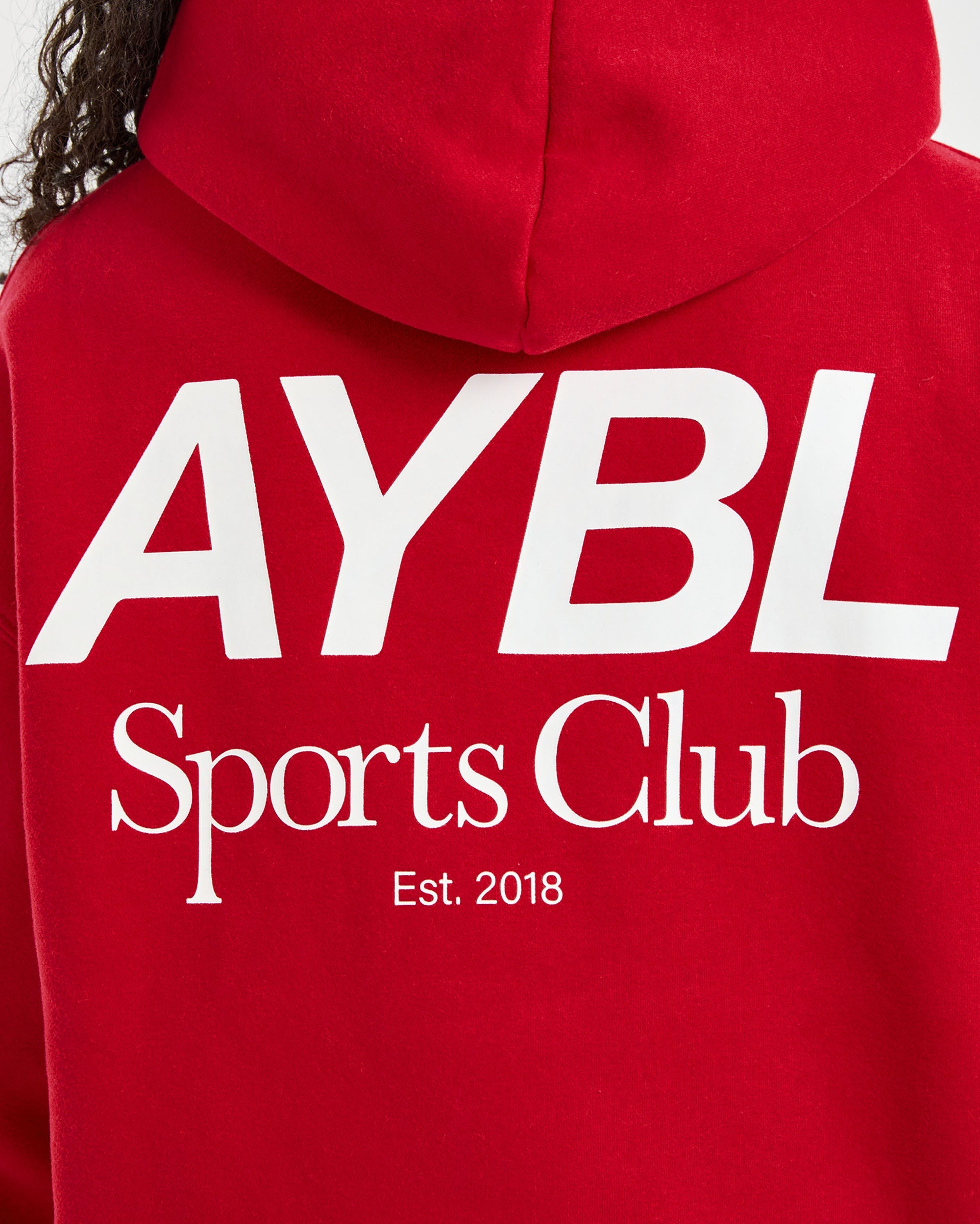 AYBL Sports Club Oversized Hoodie - True Red