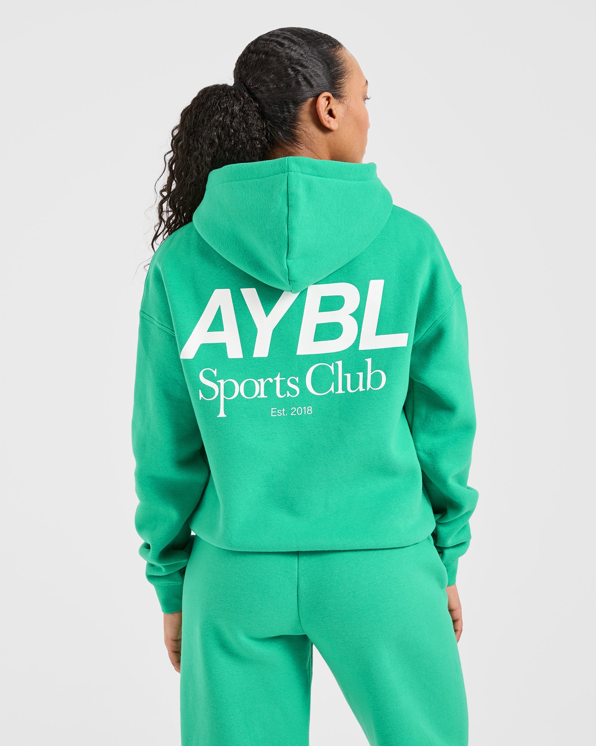 AYBL Sports Club Oversized Hoodie - Racing Green