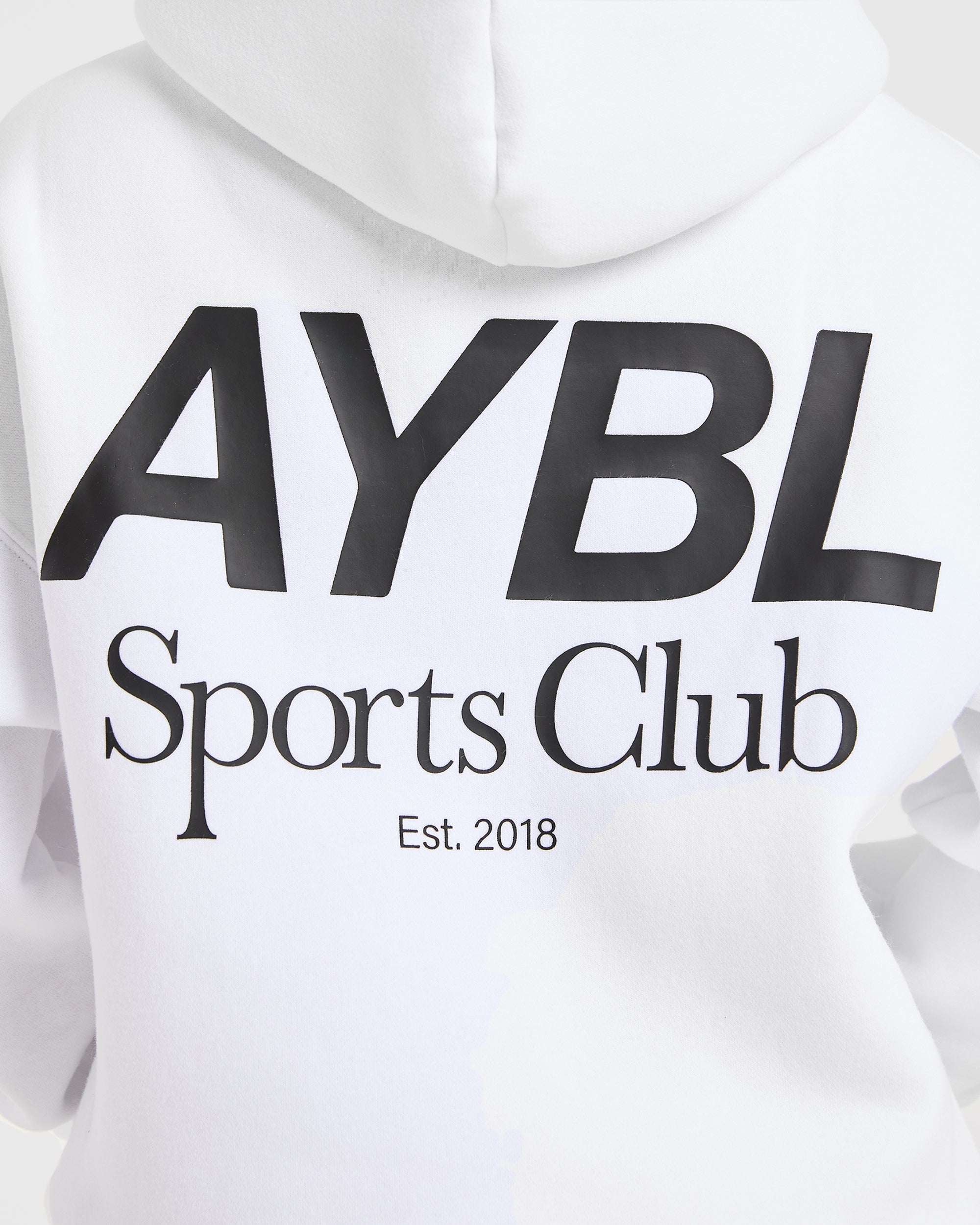 AYBL Sports Club Oversized Hoodie - White