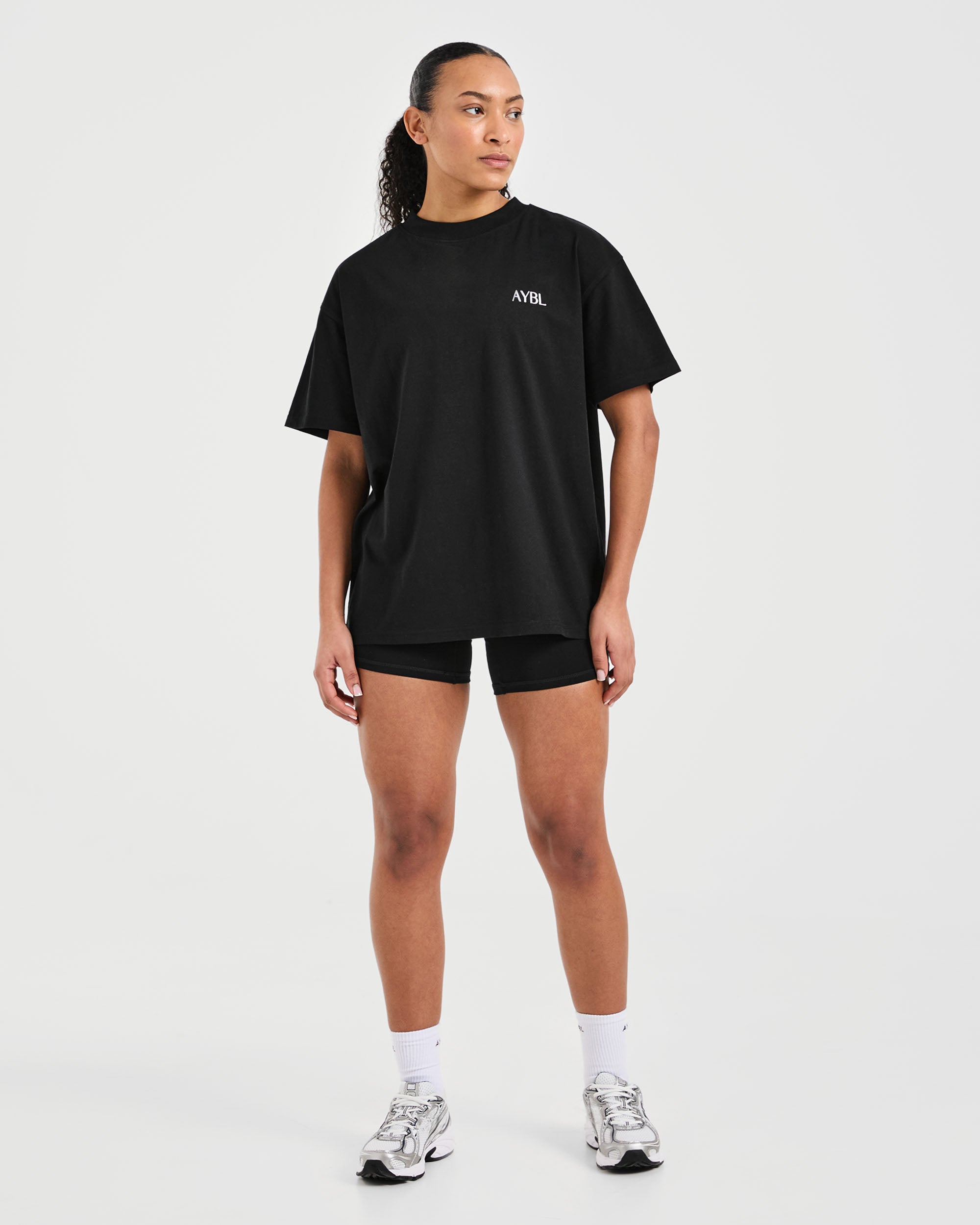 Strength Club Oversized T Shirt - Black