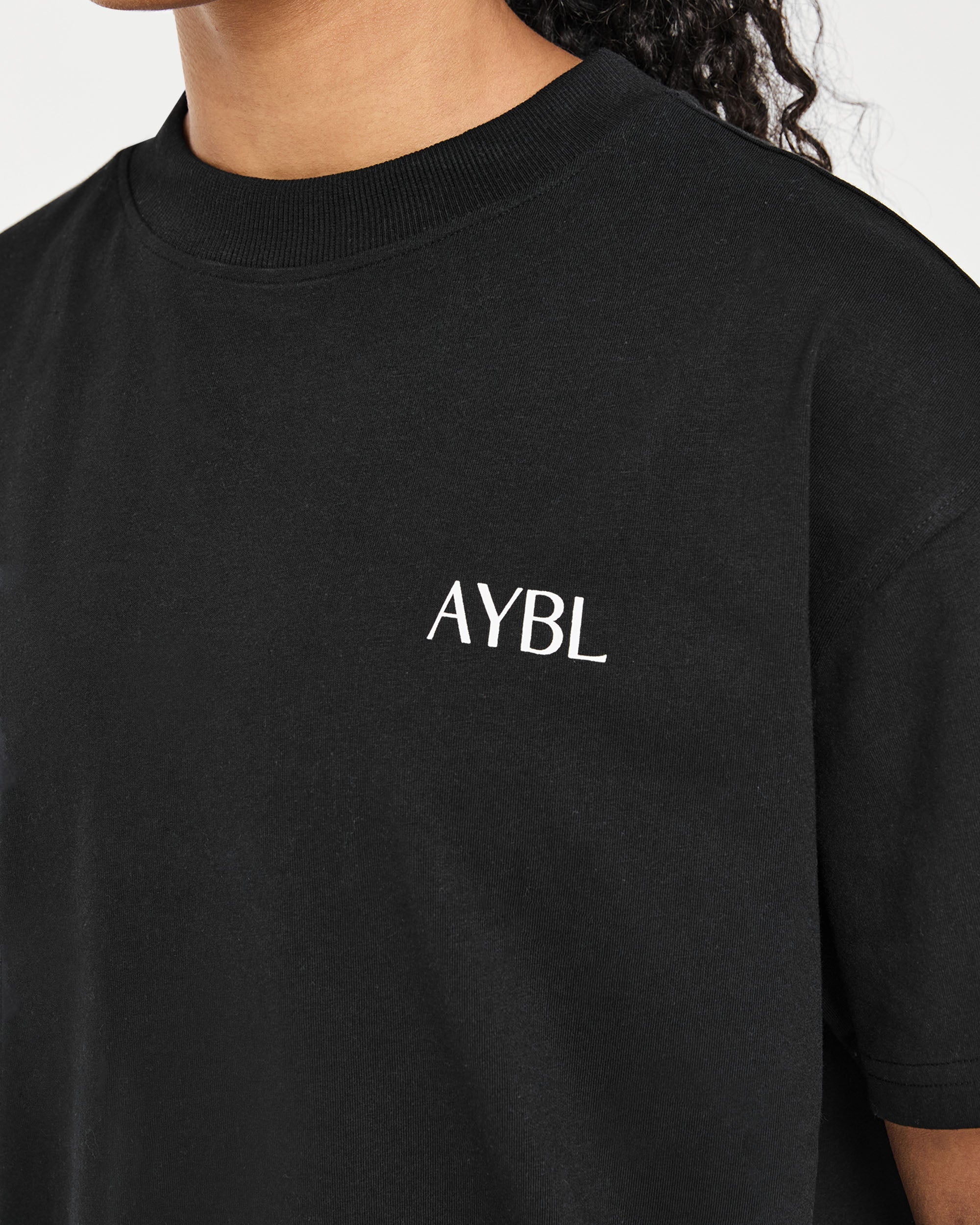 Strength Club Oversized T Shirt - Black