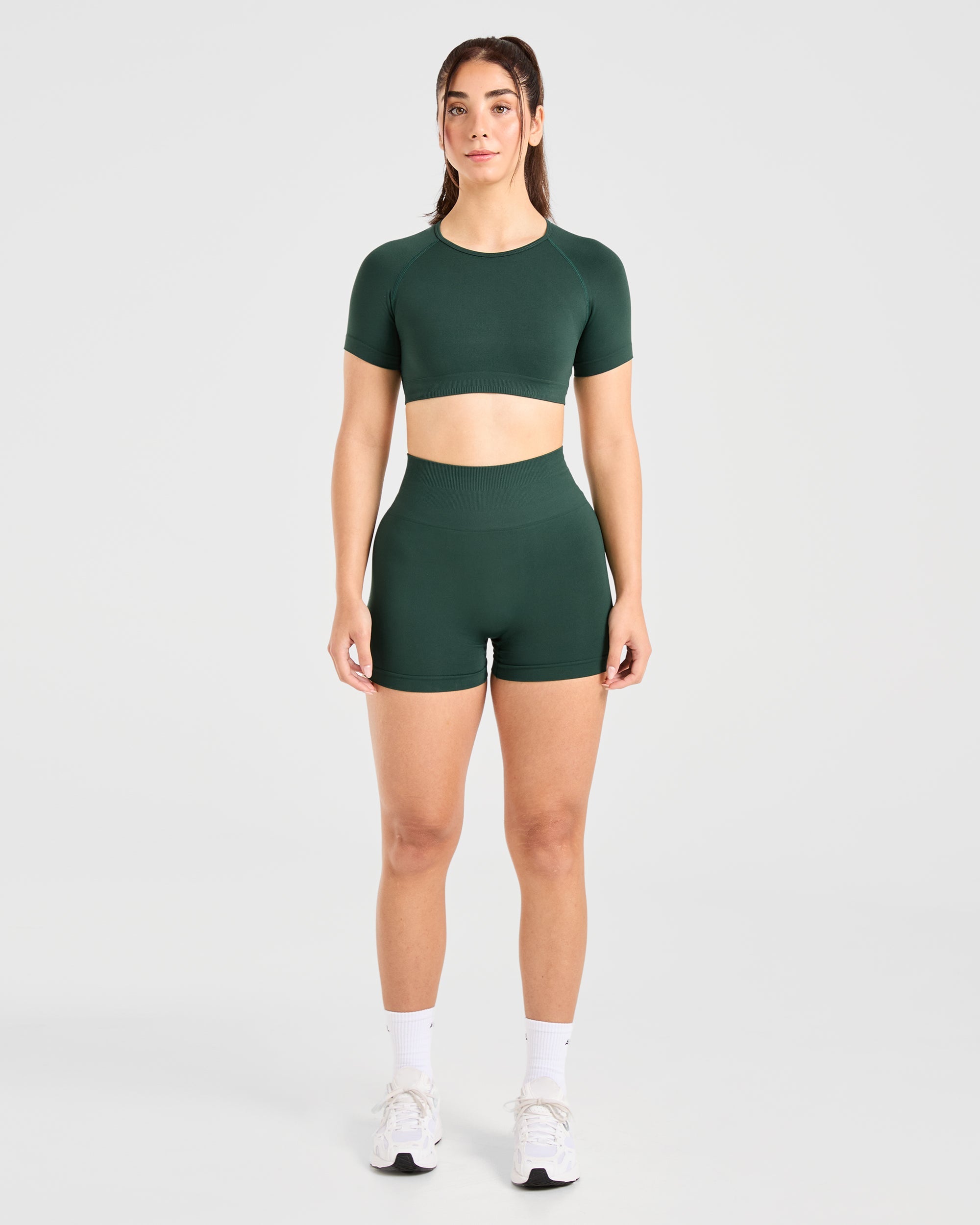 Power Seamless Shorts - Evergreen