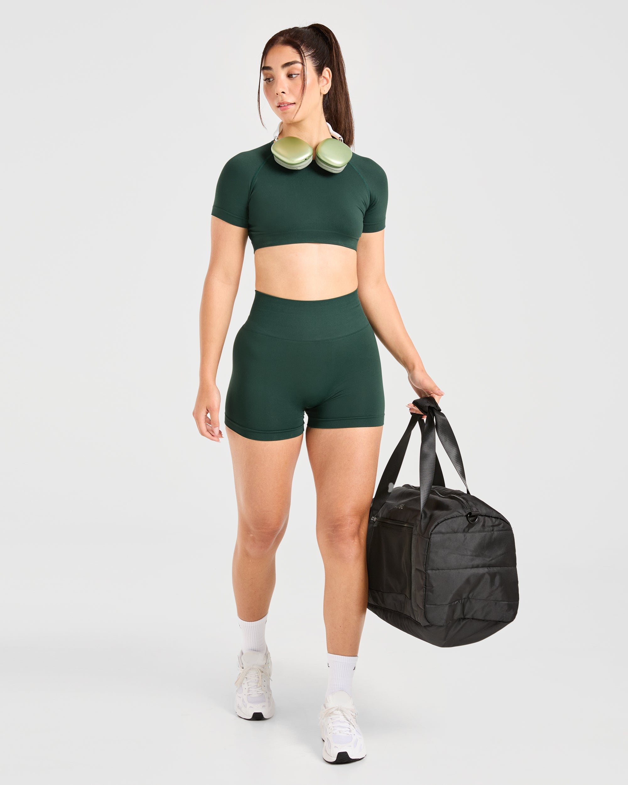 Power Seamless Shorts - Evergreen