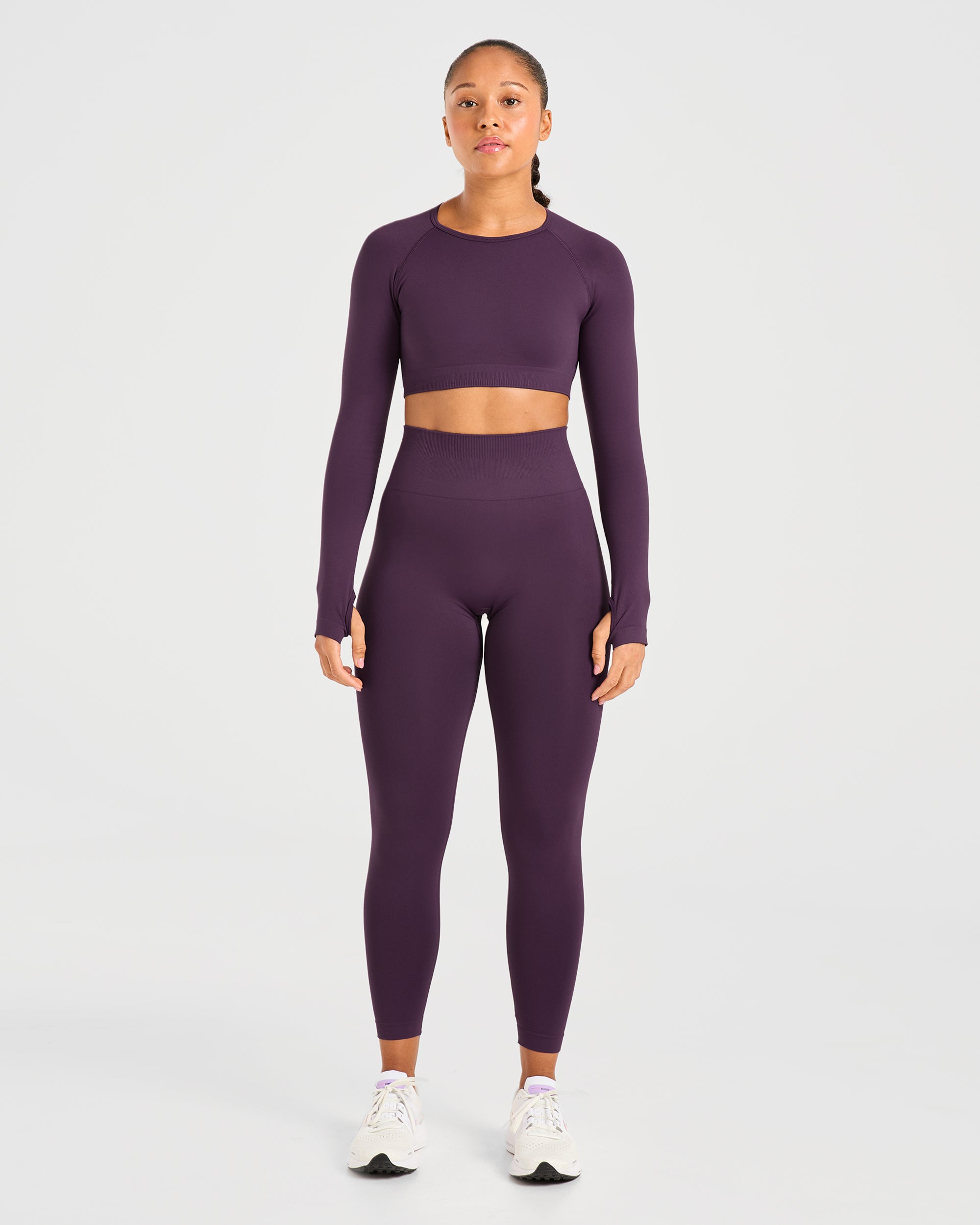 Power Seamless Leggings - Grape Wine