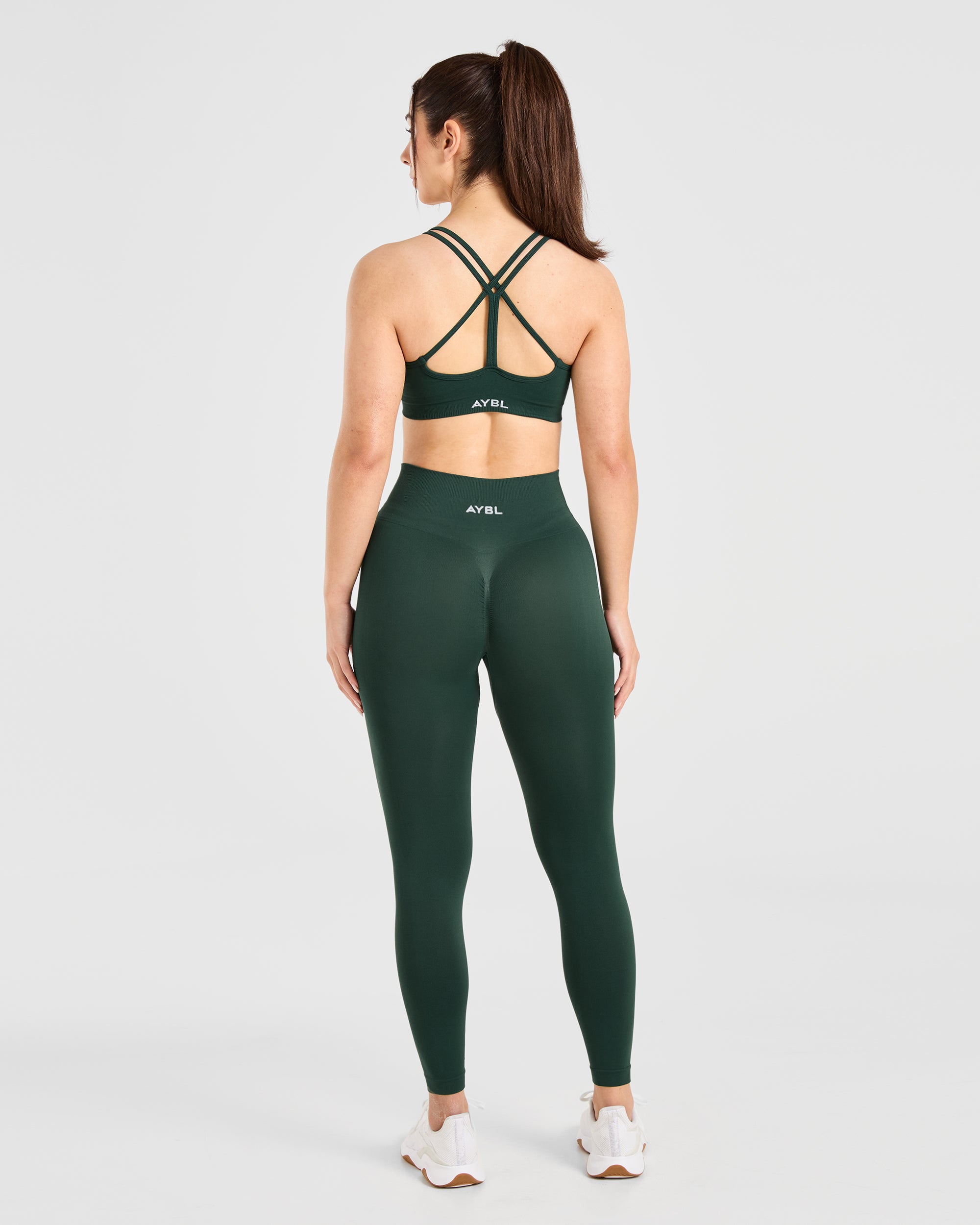 Power Seamless Sports Bra - Evergreen