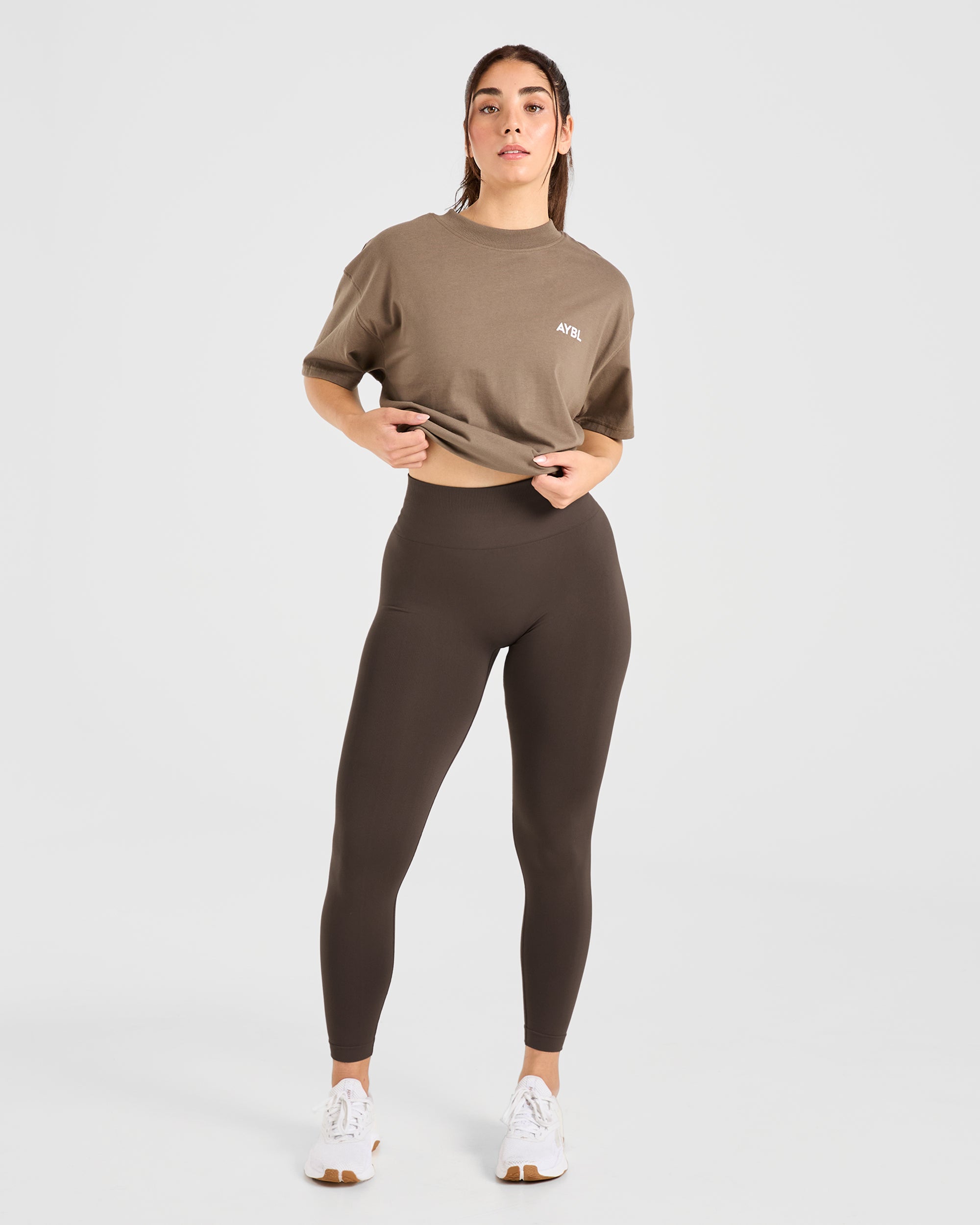 Power Seamless Leggings - Chestnut Brown