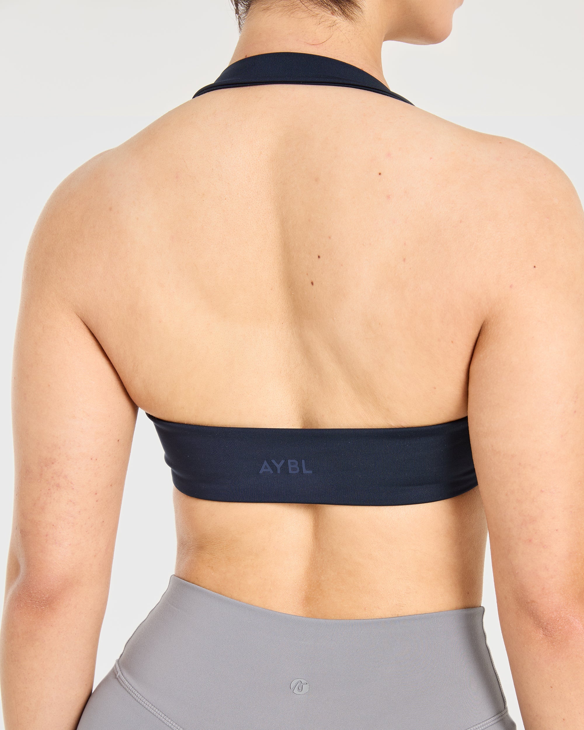 Essential Halterneck Sports Bra - Deep Navy