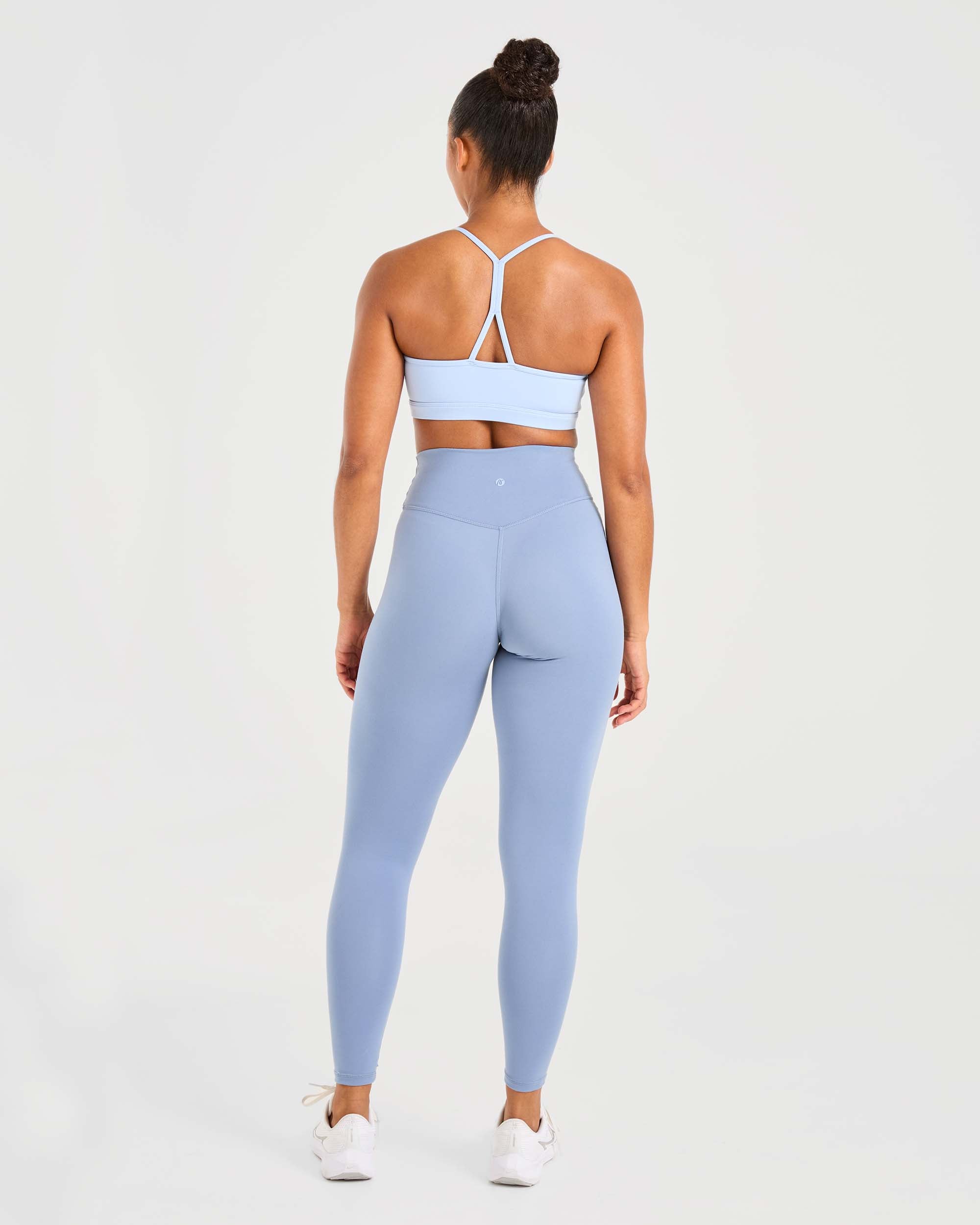 Essential Ruched Sports Bra - Powder Blue