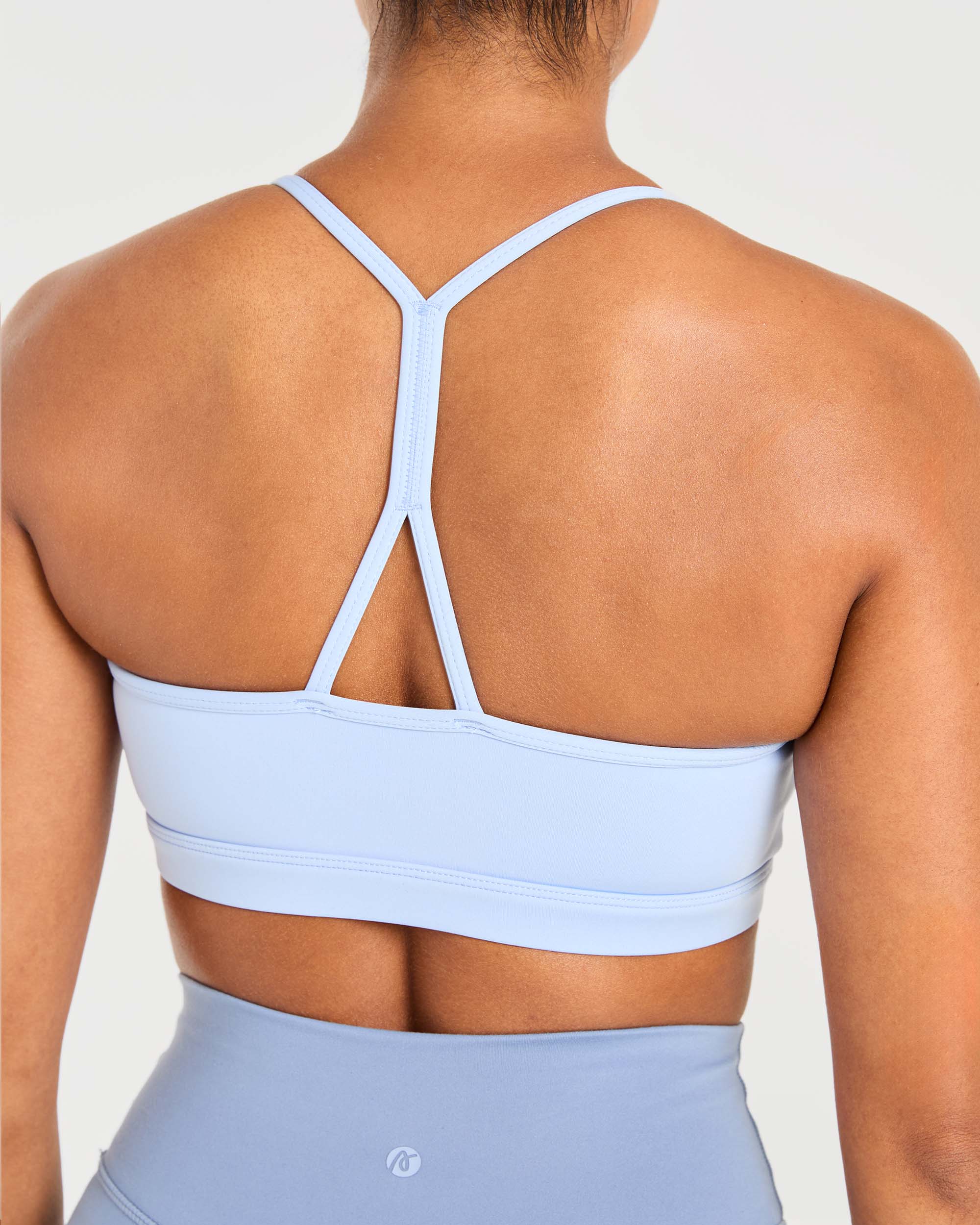 Soutien-gorge de sport froncé Essential - Bleu poudre