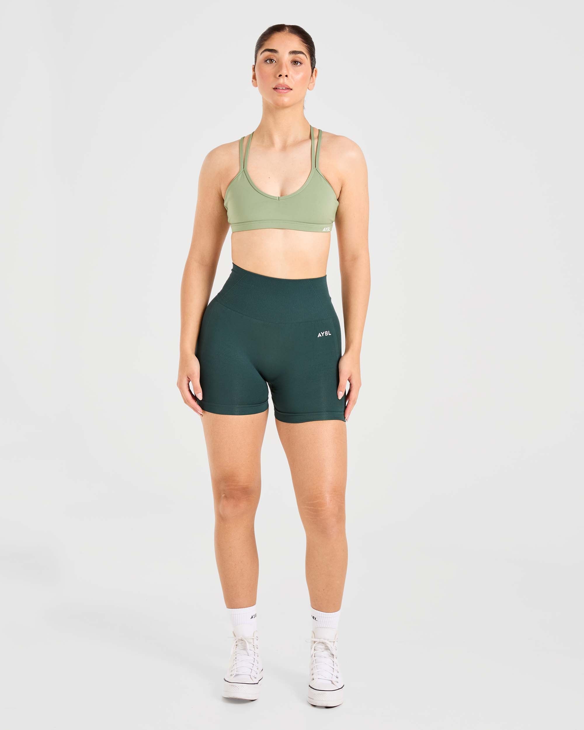 Soutien-gorge de sport à bretelles Essential - Vert olive