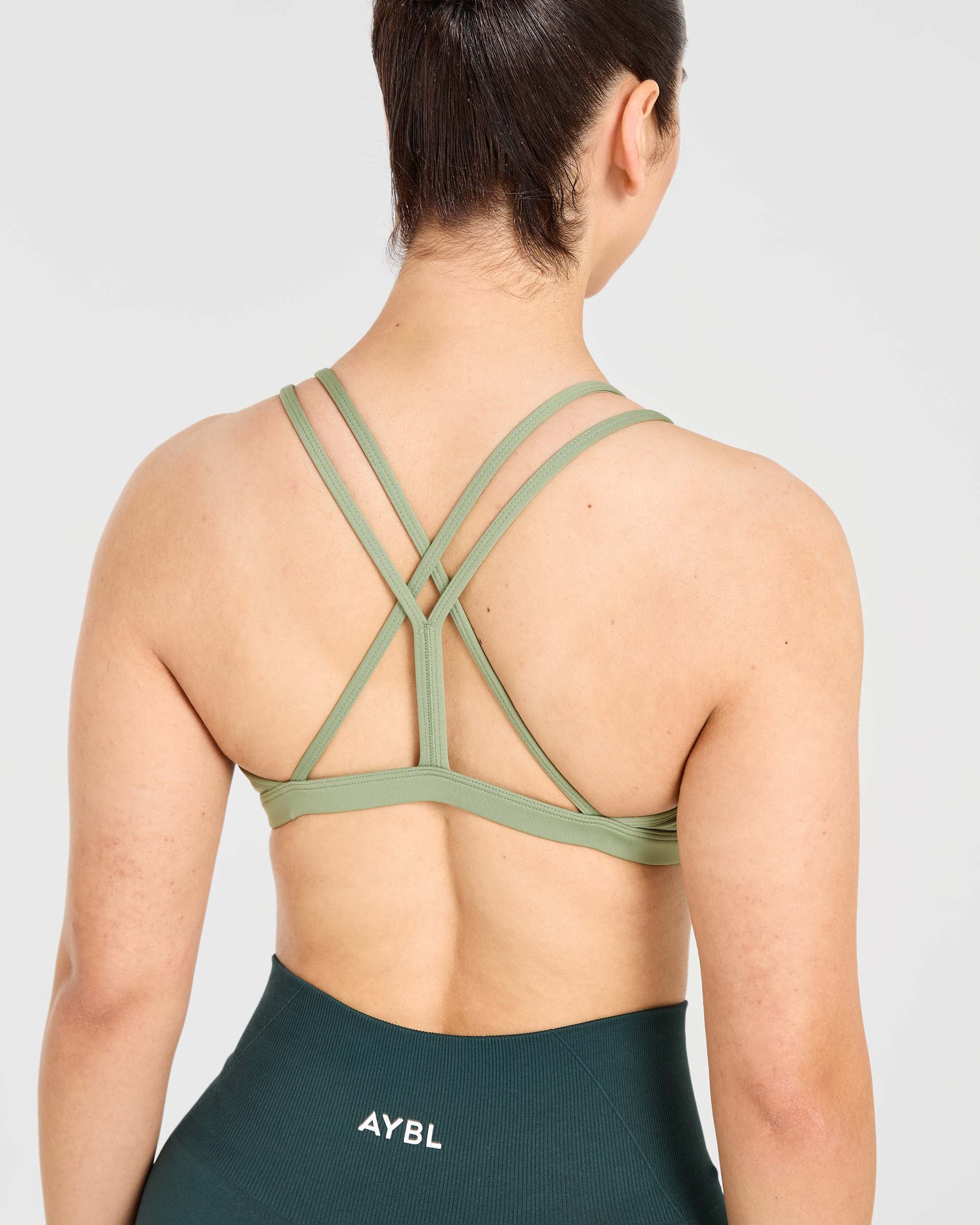 Soutien-gorge de sport à bretelles Essential - Vert olive