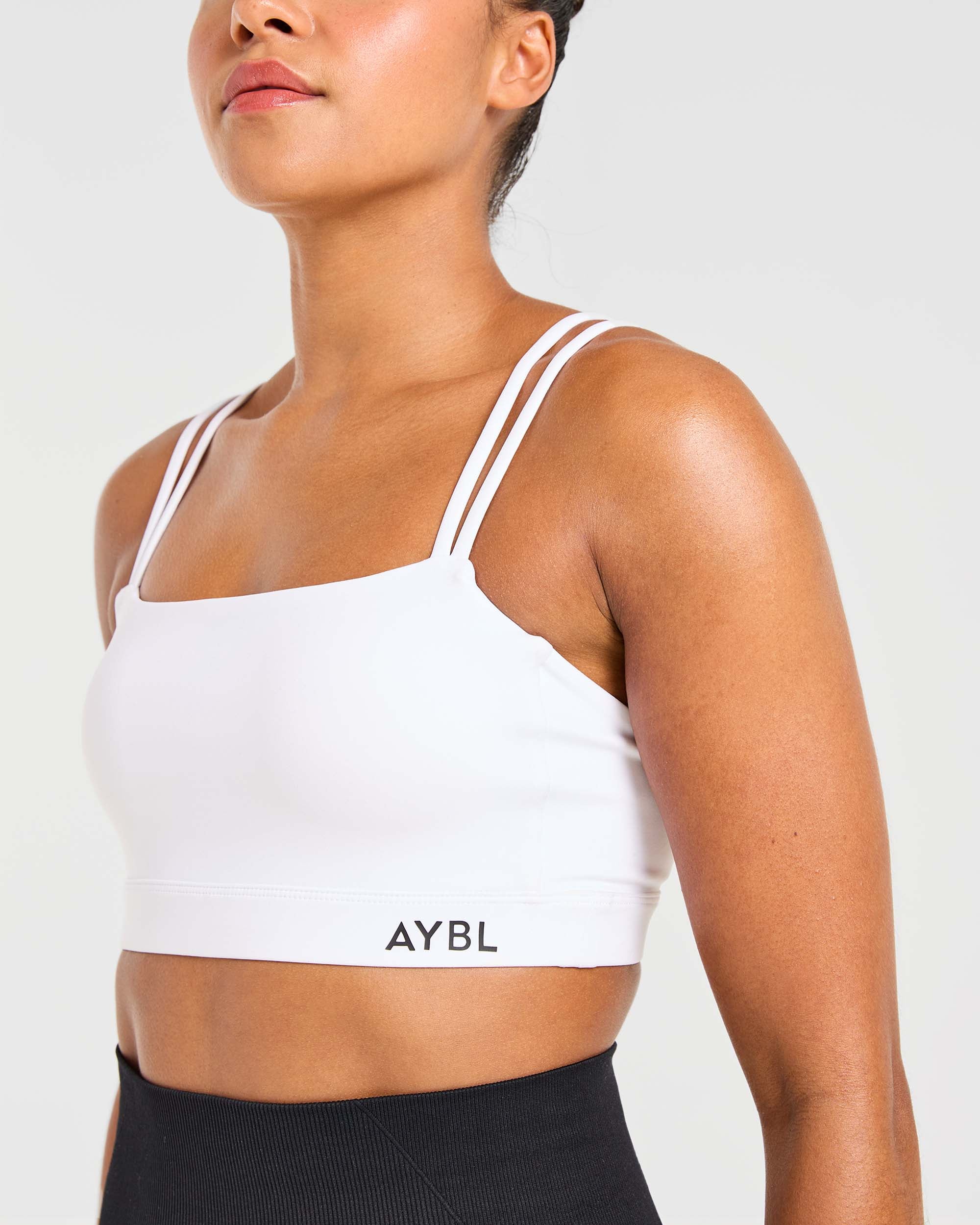 Essential Bandeau Sports Bra - White