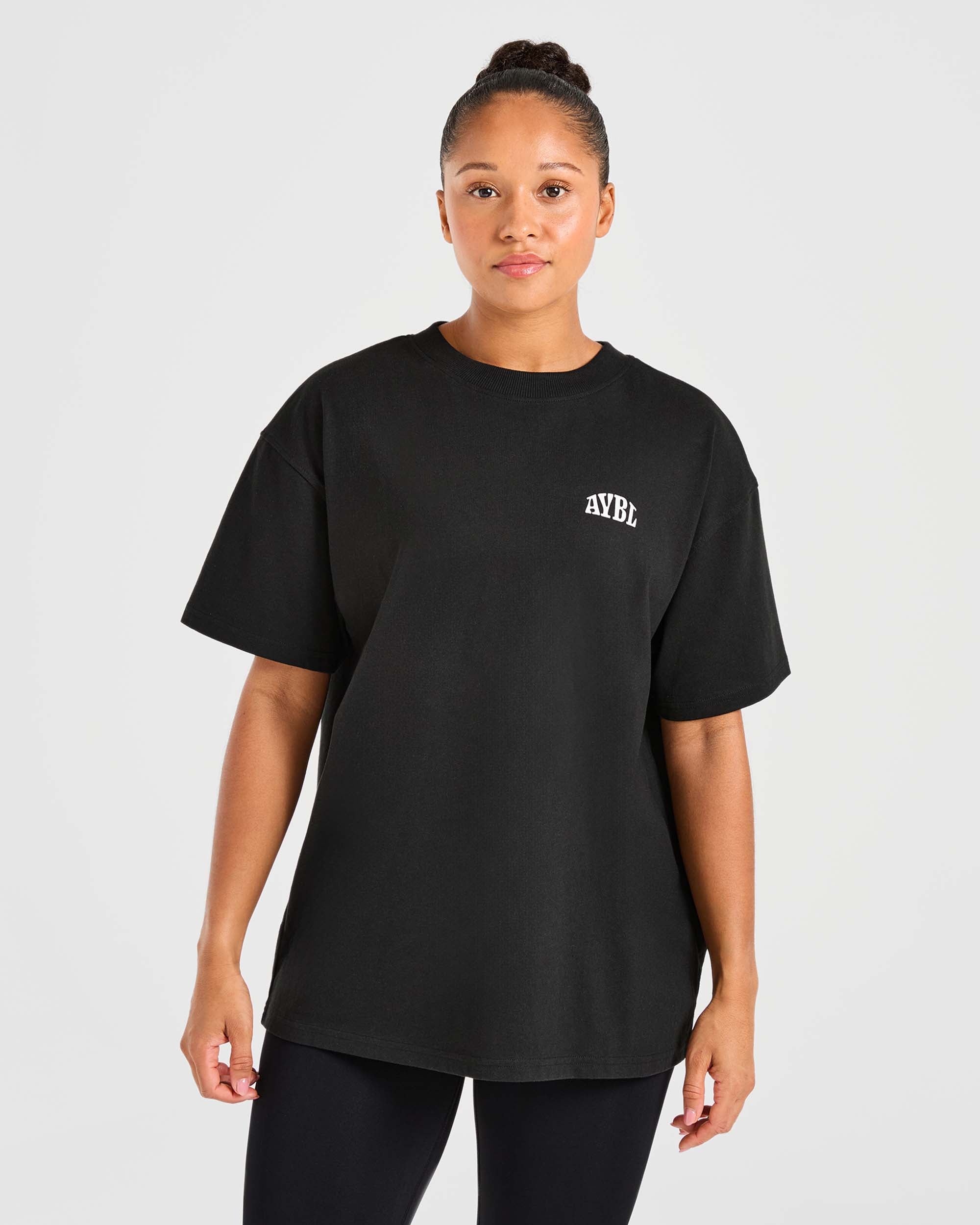 Mind Over Matter Oversized T Shirt - Black