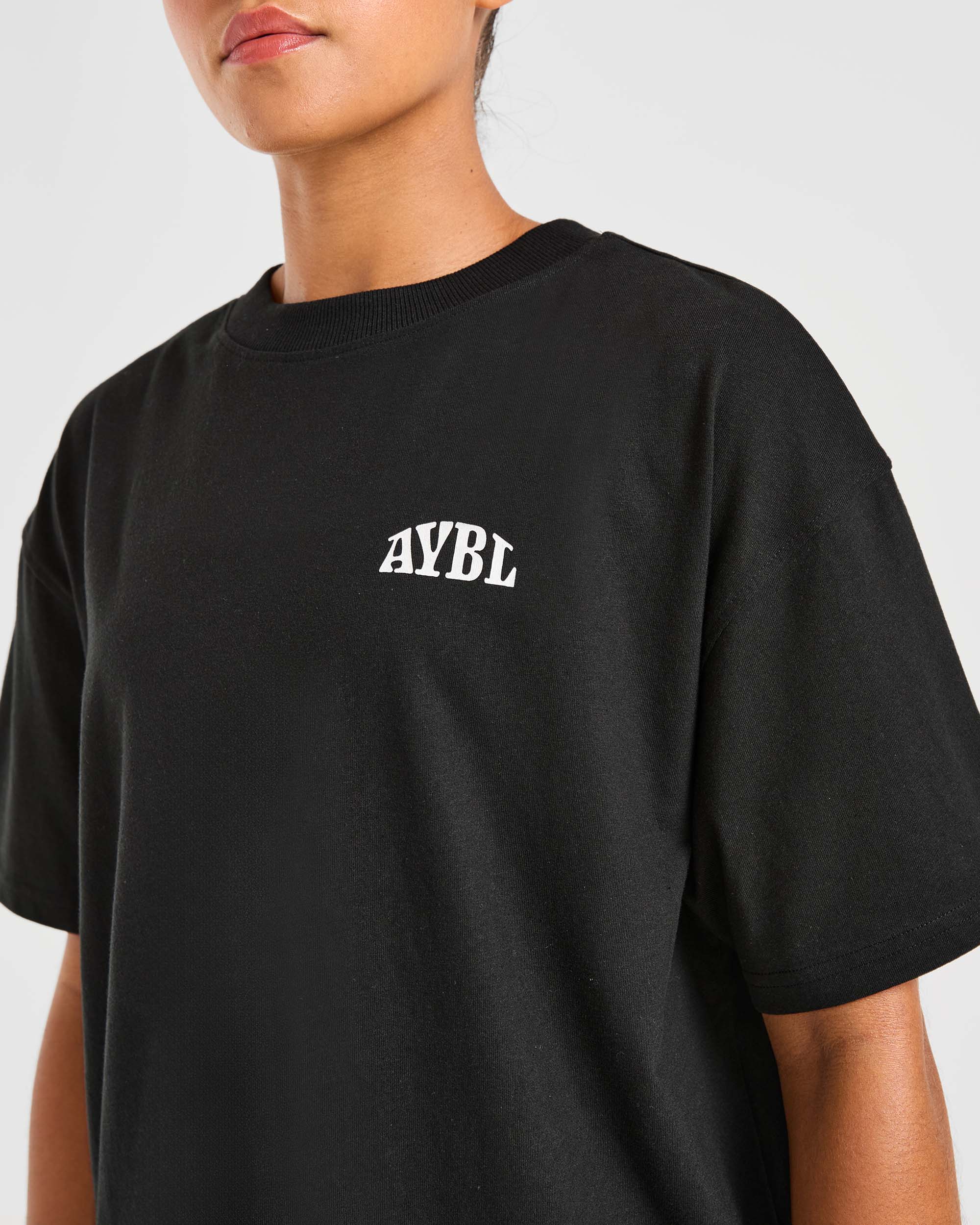 Mind Over Matter Oversized T Shirt - Black