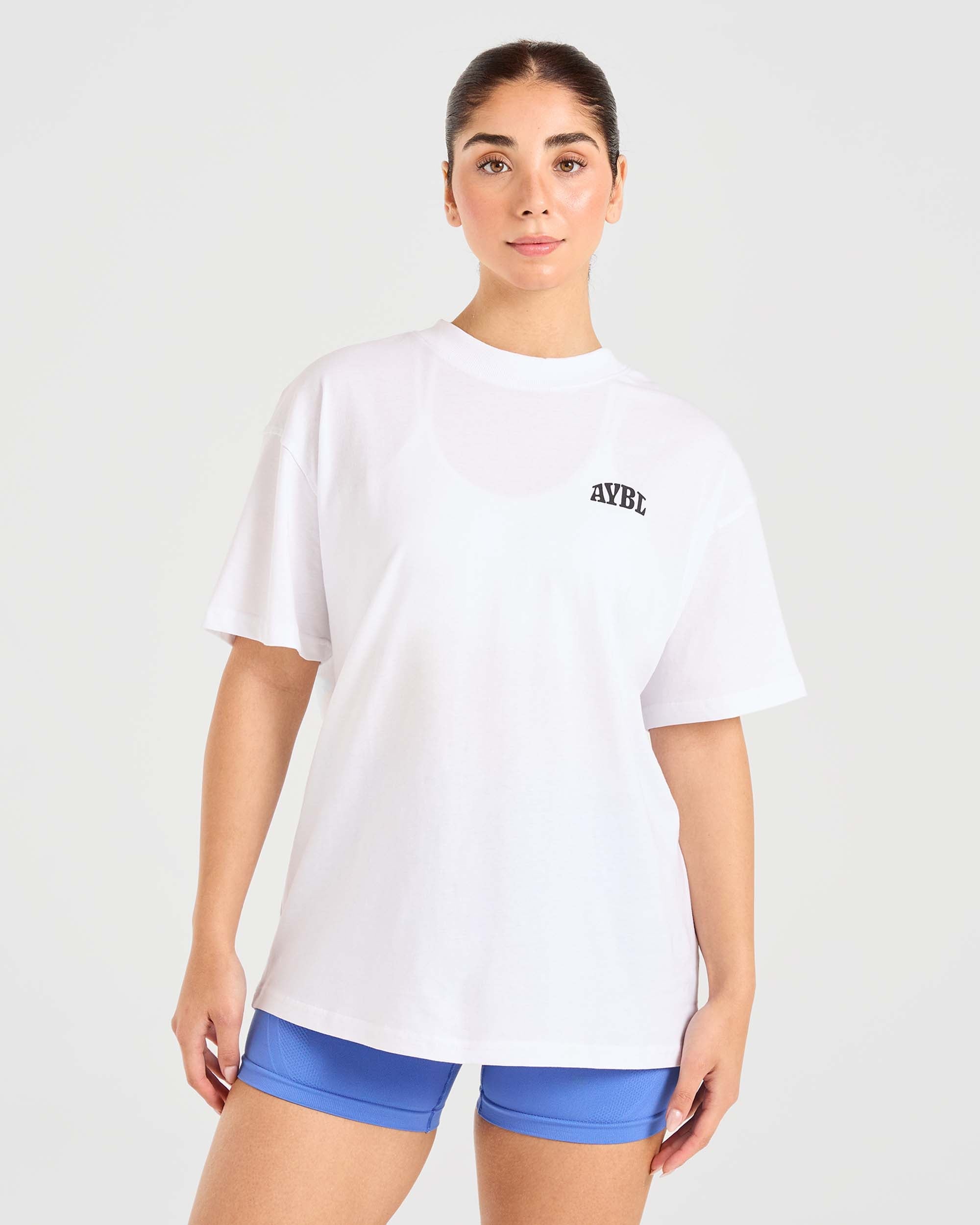 Mind Over Matter Oversized T Shirt - White