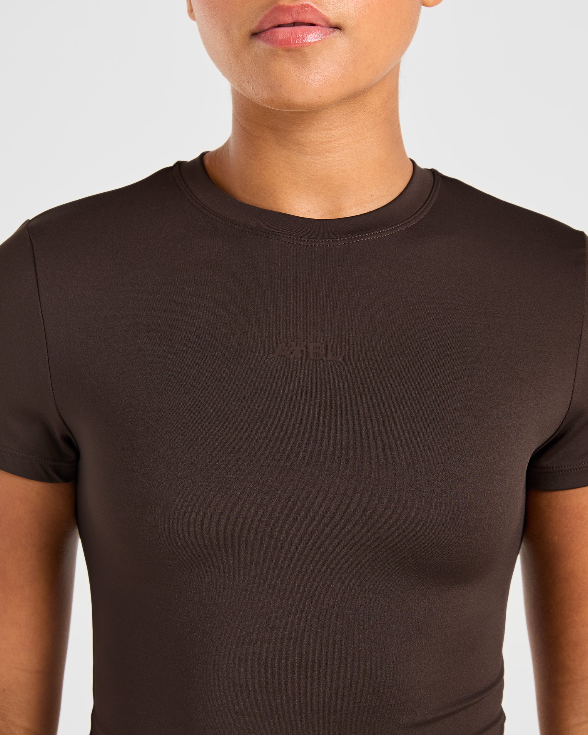 Sculpt T Shirt - Deep Cocoa Brown