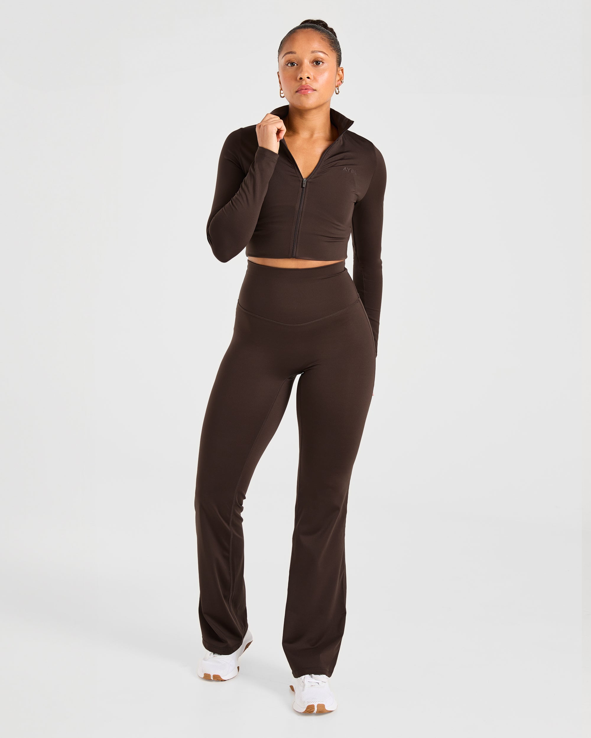 Sculpt Flared Leggings - Deep Cocoa Brown