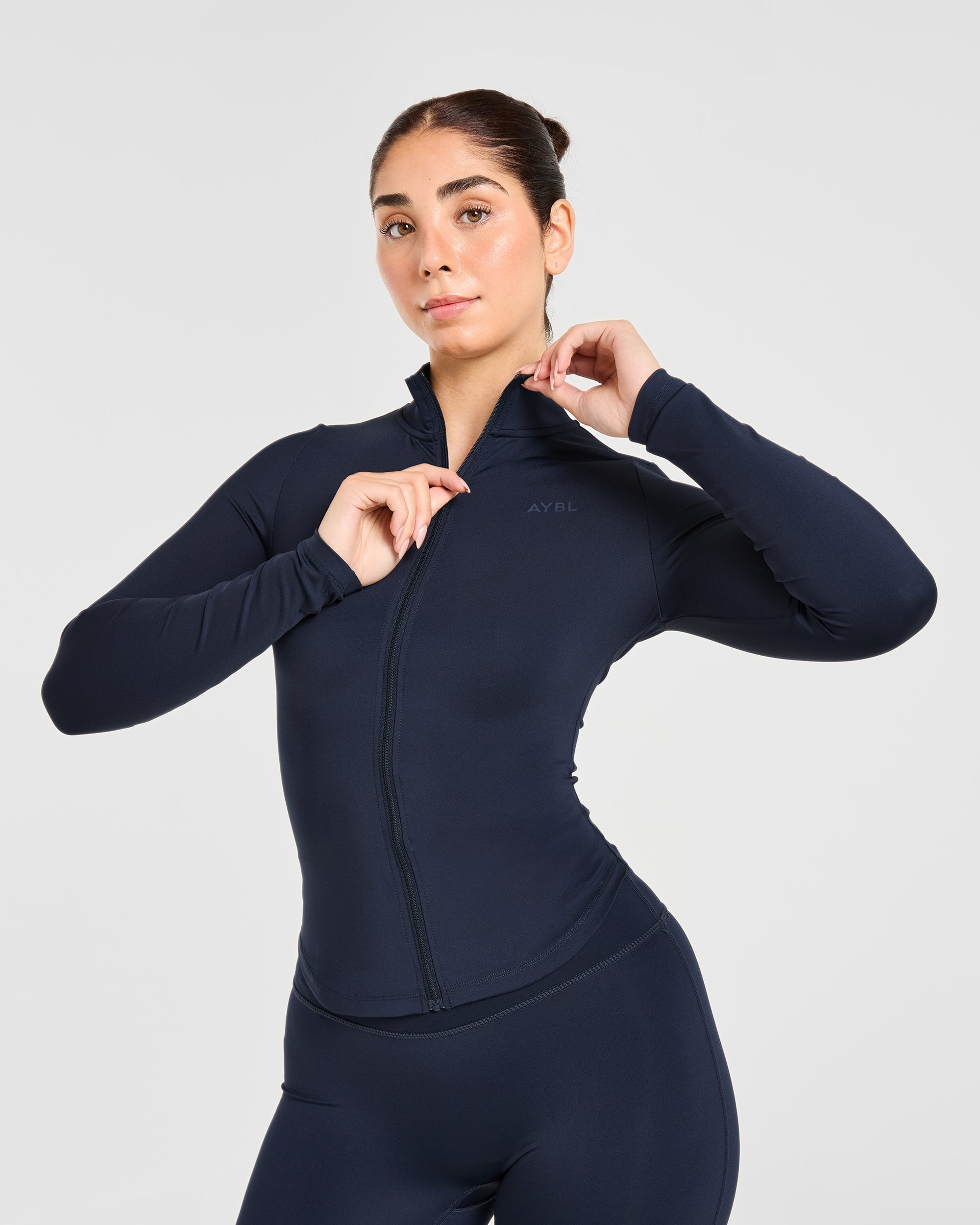 Sculpt Zip Jacket - Deep Navy