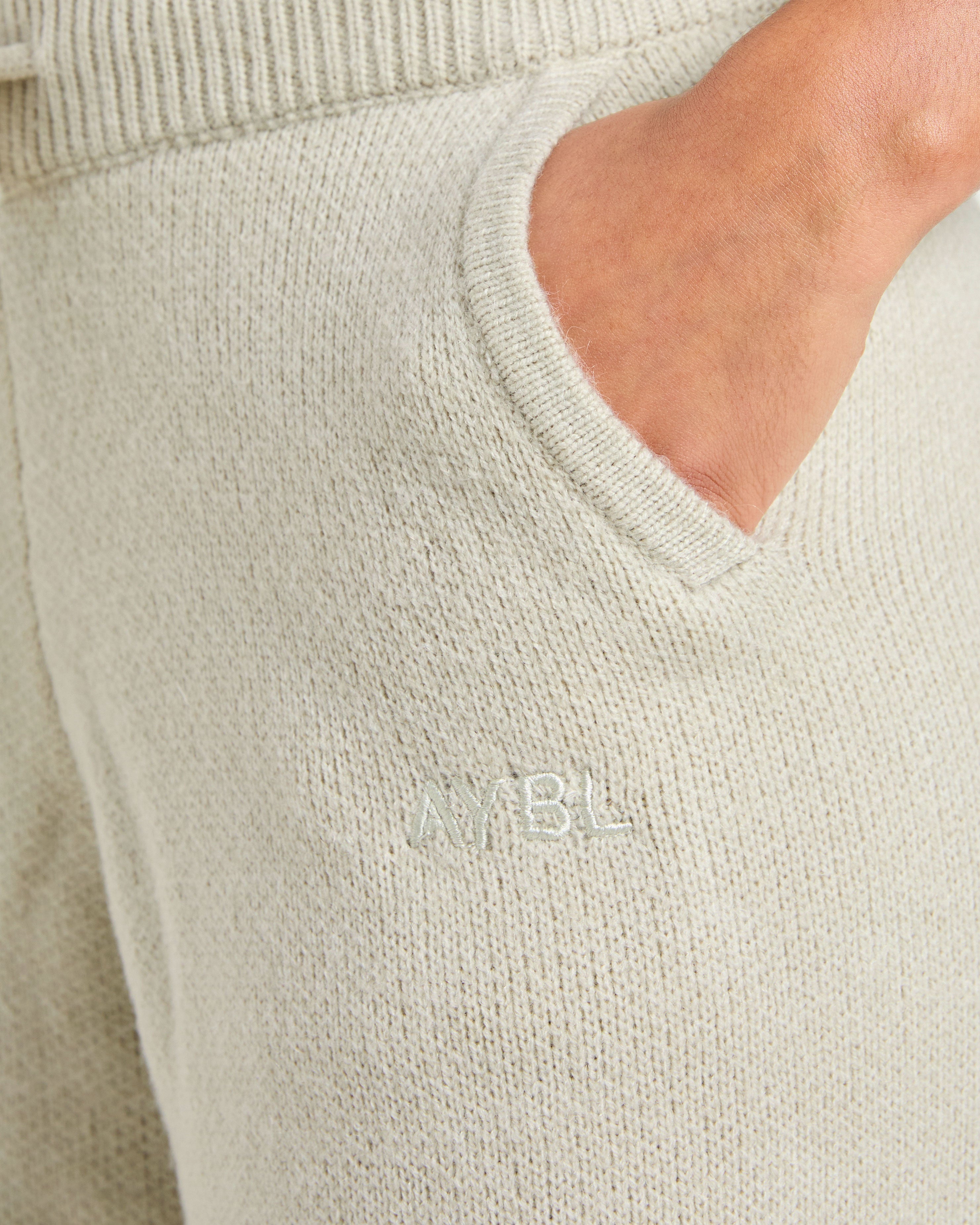 Soft Oversized Knitted Straight Leg Joggers - Seasalt