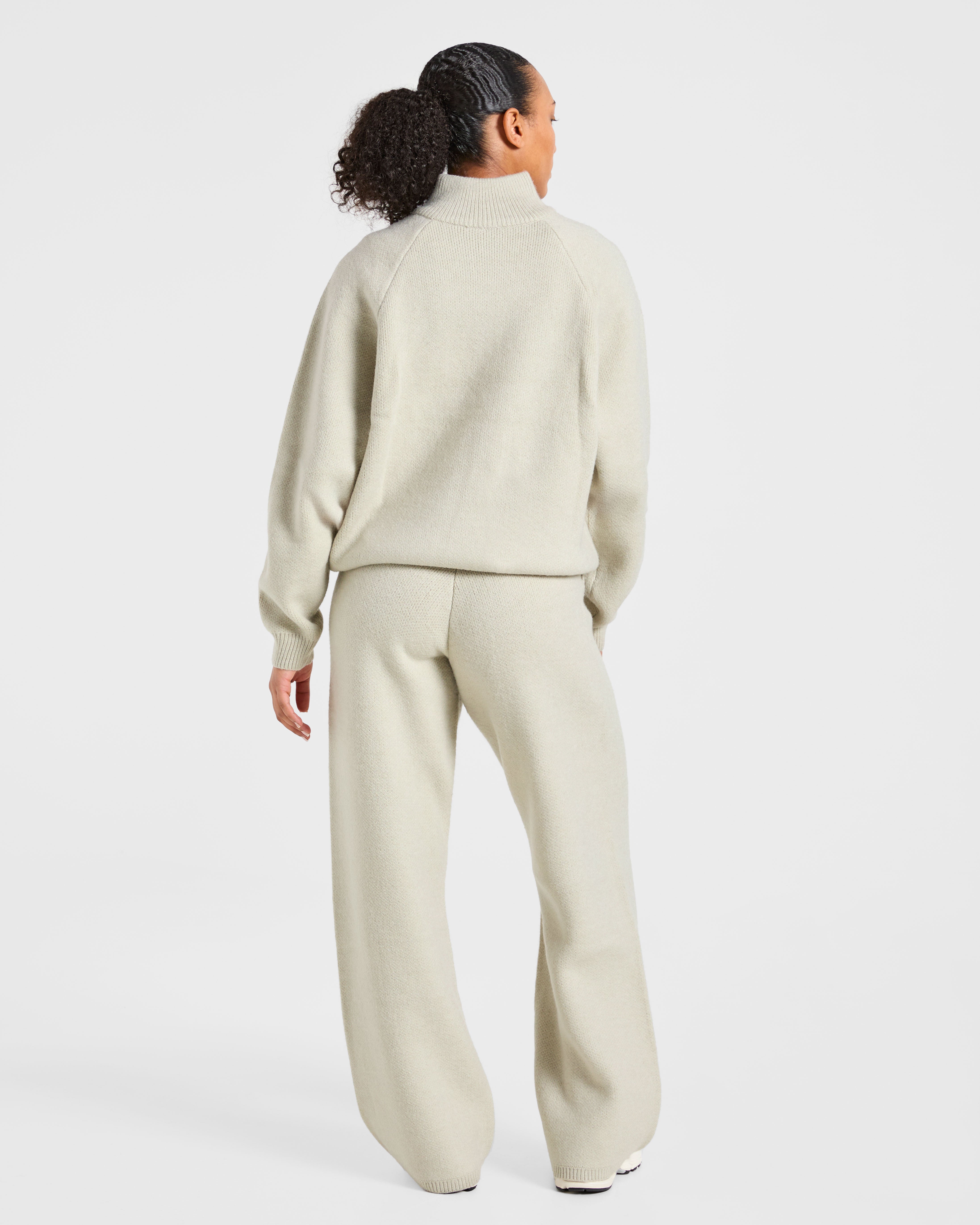 Soft Oversized Knitted 1/4 Zip - Seasalt