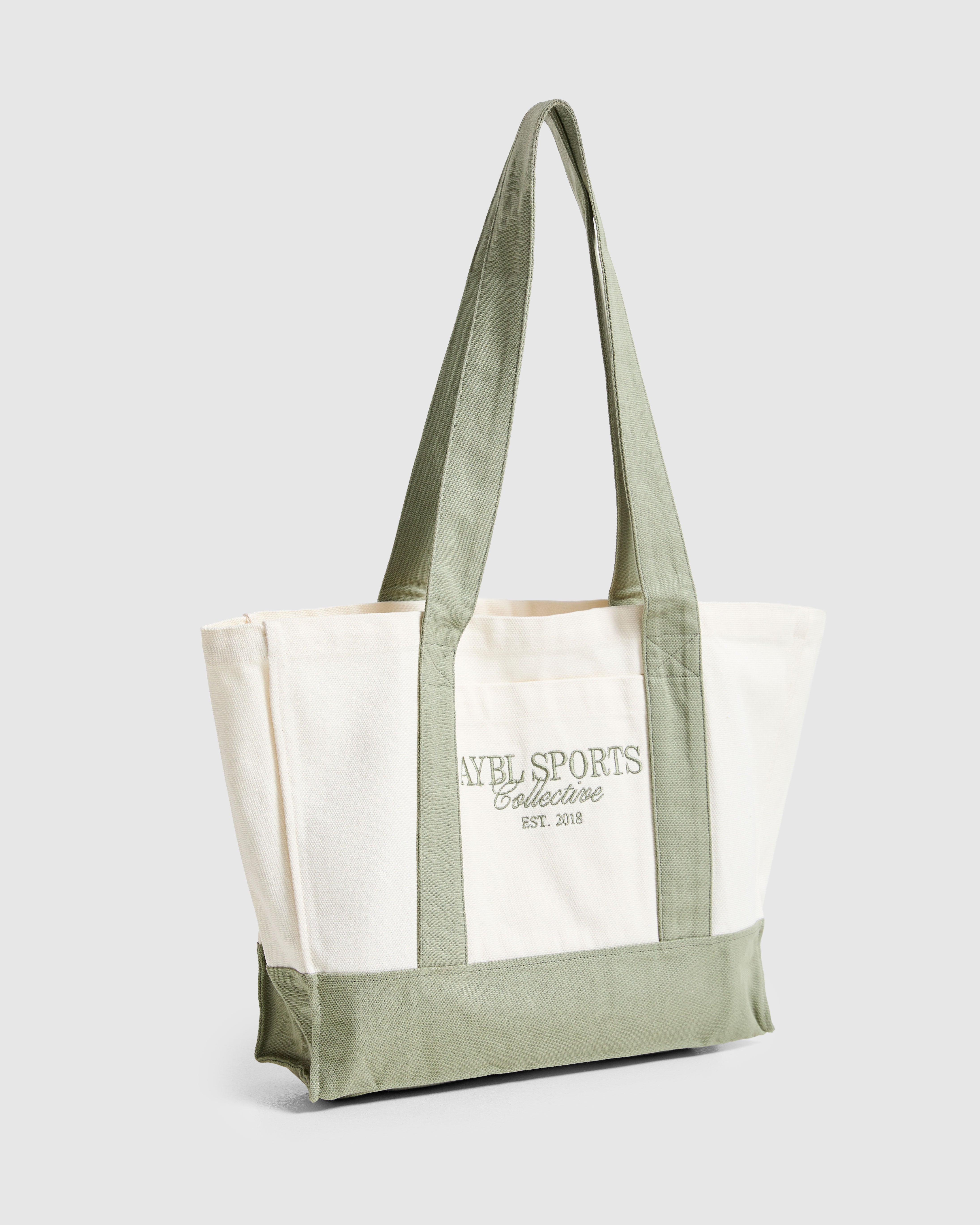 Sports Collective Tote Bag - Off White/Green