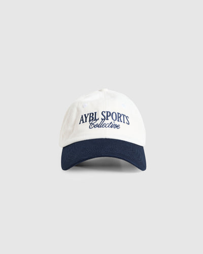 Sports Collective Cap - Off White/Navy